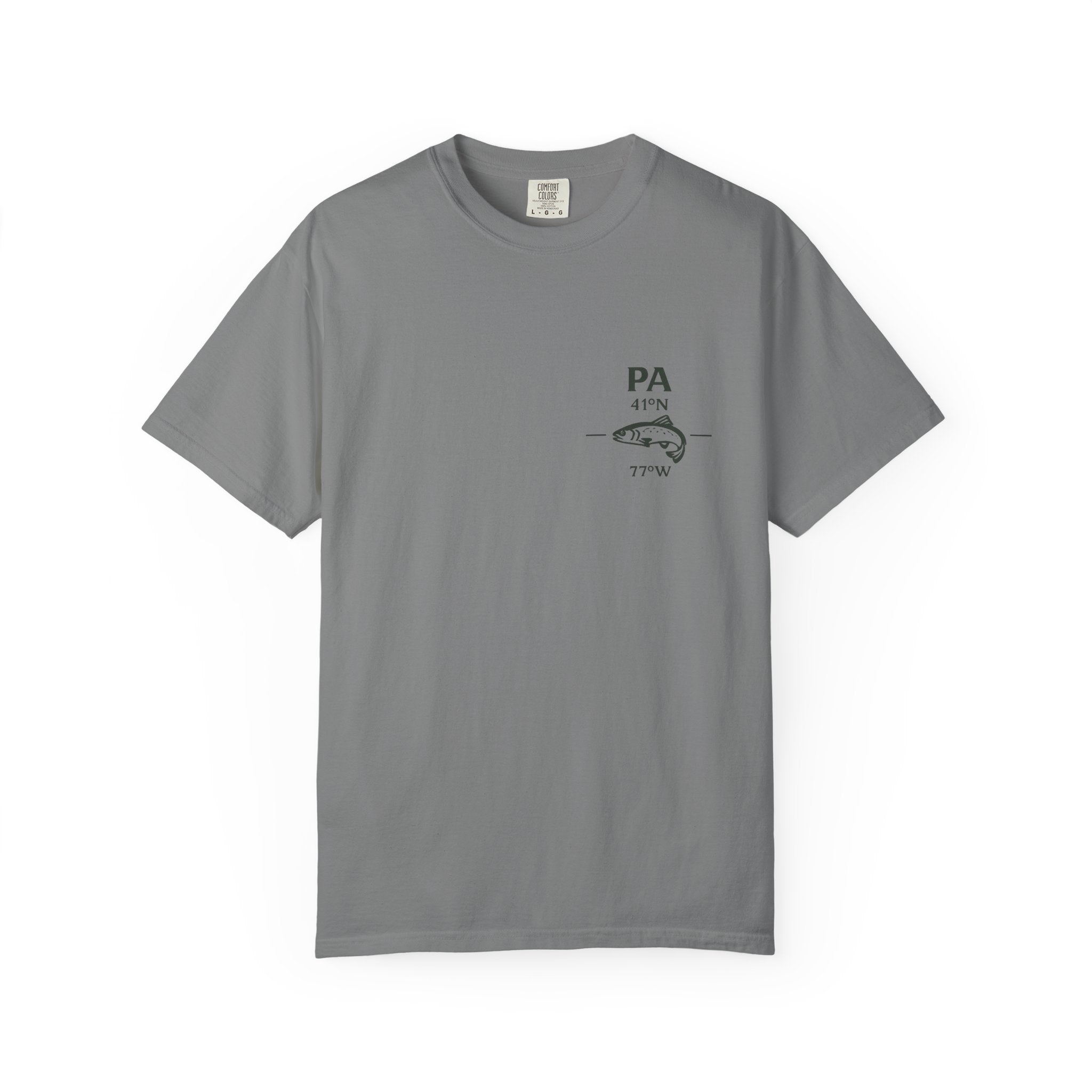 Penns Creek PA Fly Fishing T-Shirt - Vintage Class A Wild Trout Angler Design - Poe Paddy & Coburn Pennsylvania Outdoor Adventure Tee