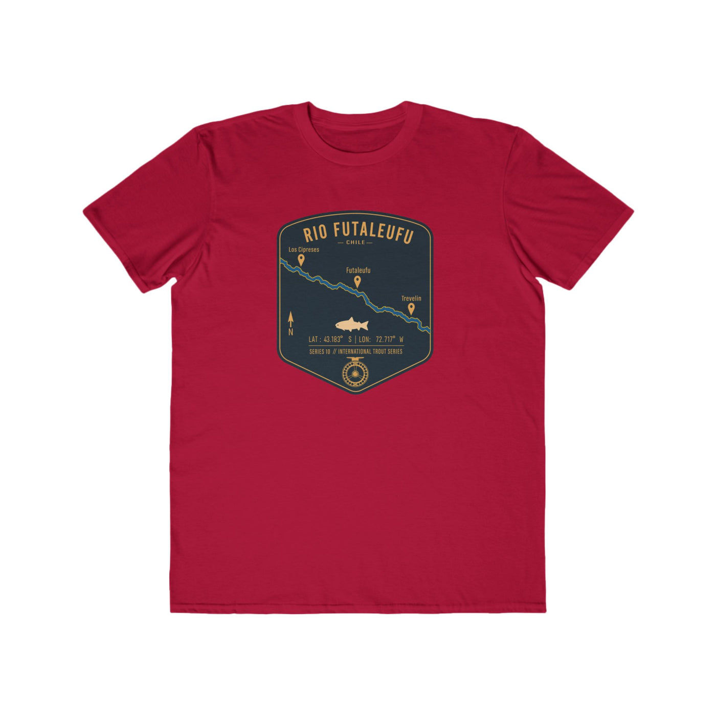Global Series - Rio Futaleufu Chile Fishing Map | Lightweight Cotton Trout Tee