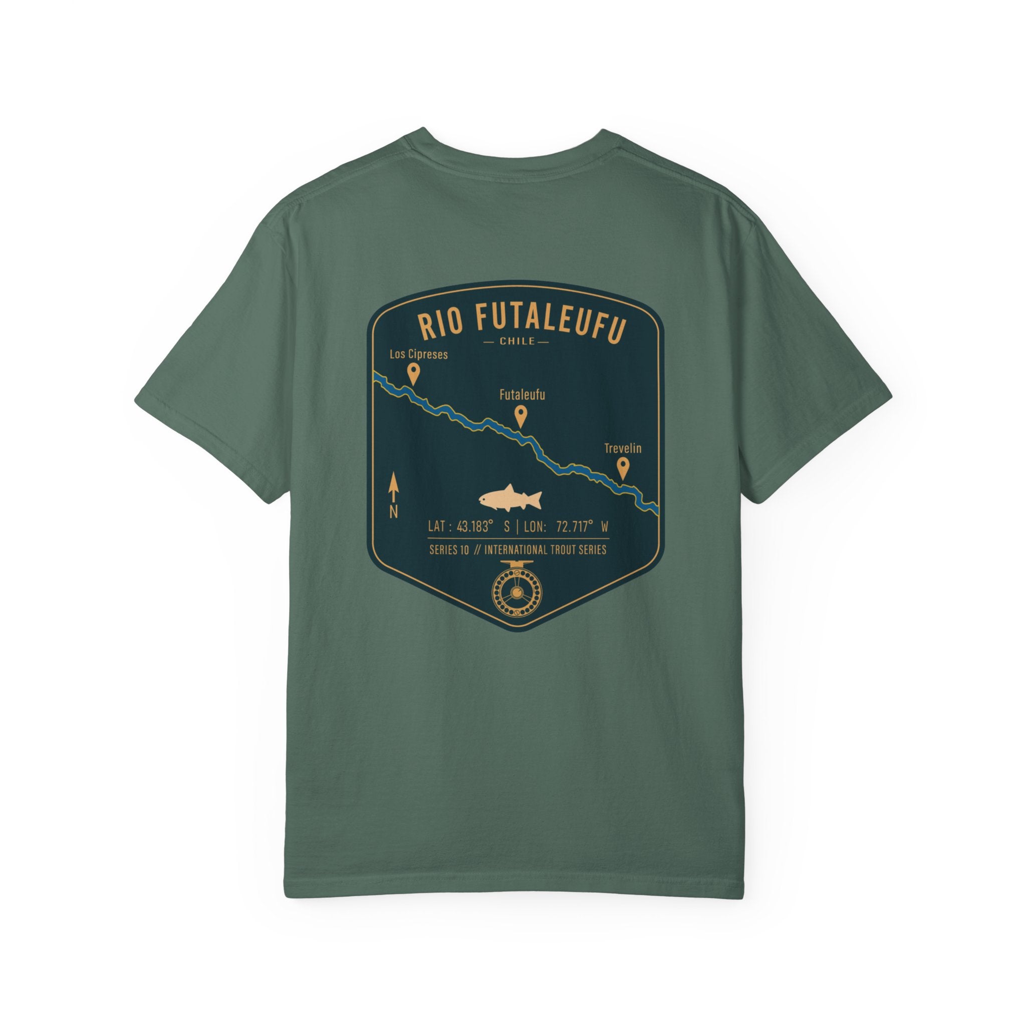 Rio Futaleufu Chile Fly Fishing T-Shirt - Patagonia International Trout Series Graphic Tee - Ultimate Gift for Anglers