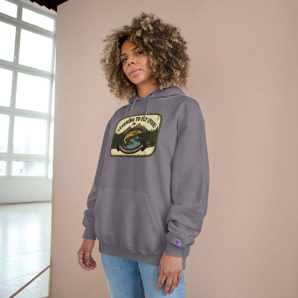 Learning to Fly (Fish) Patch Graphic Hoodie | Outdoor Adventure