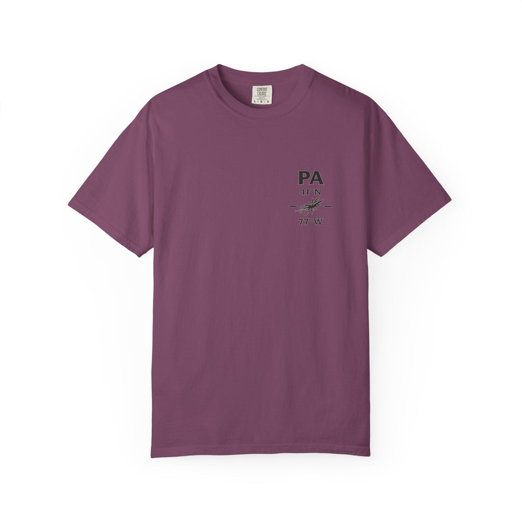 Pennsylvania - State Fly Fishing Badge — Rugged Cotton Tee