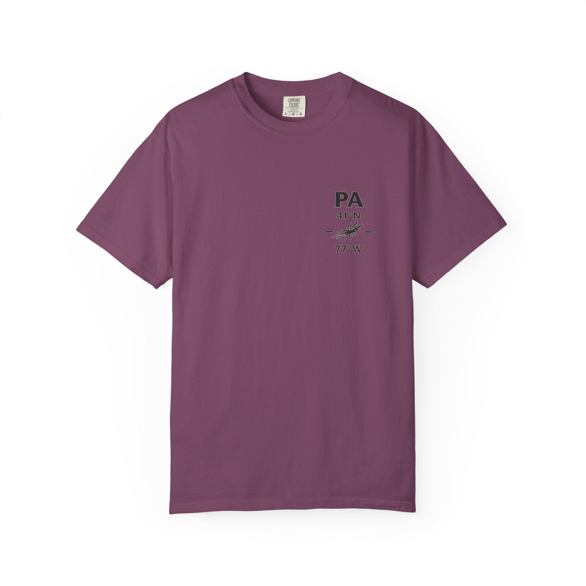 Pennsylvania - State Fly Fishing Badge — Rugged Cotton Tee