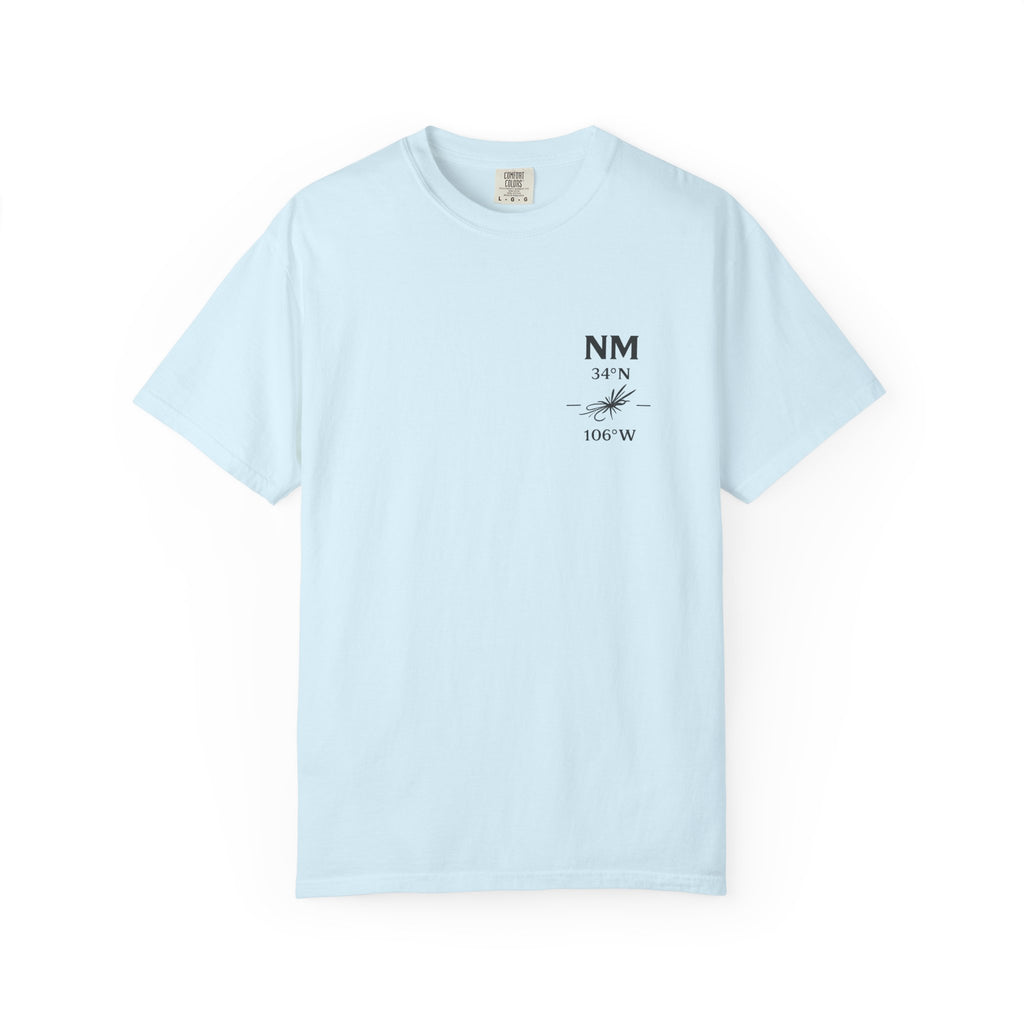 New Mexico - State Fly Fishing Badge — Rugged Cotton Tee