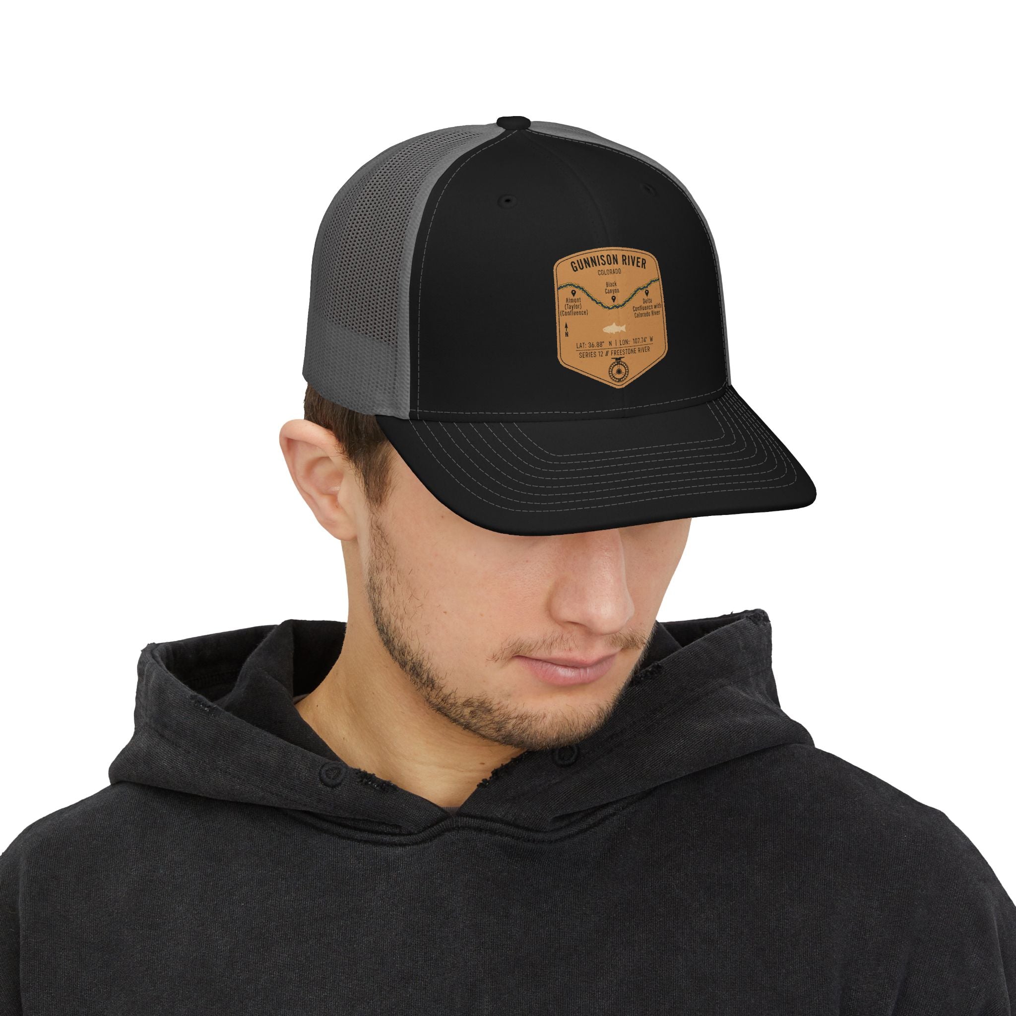 Gunnison River Fishing Map Trucker Hat | Richardson 112