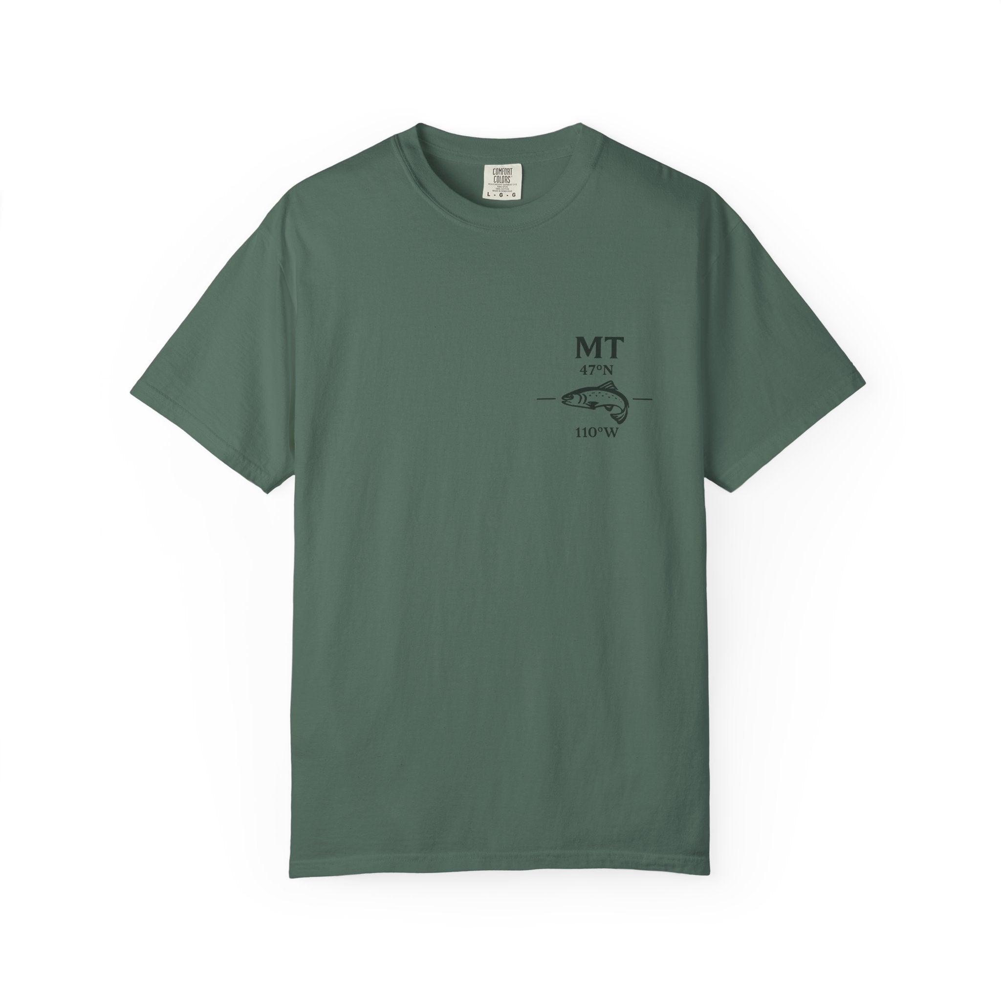 Yellowstone River Montana Fly Fishing T-Shirt - Premium Vintage Trout Map Graphic Tee for Anglers - Livingston & Paradise Valley