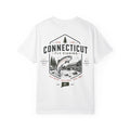 Connecticut - State Fly Fishing Badge — Rugged Cotton Tee