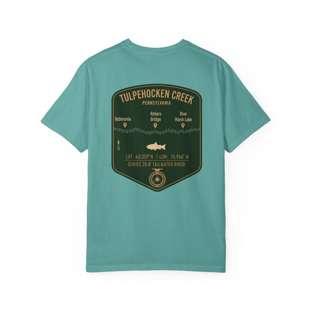 Tulpehocken Creek Pennsylvania Fly Fishing T-Shirt - Vintage Tailwater Trout Angler Tee - Blue Marsh Lake & Rebers Bridge Gift