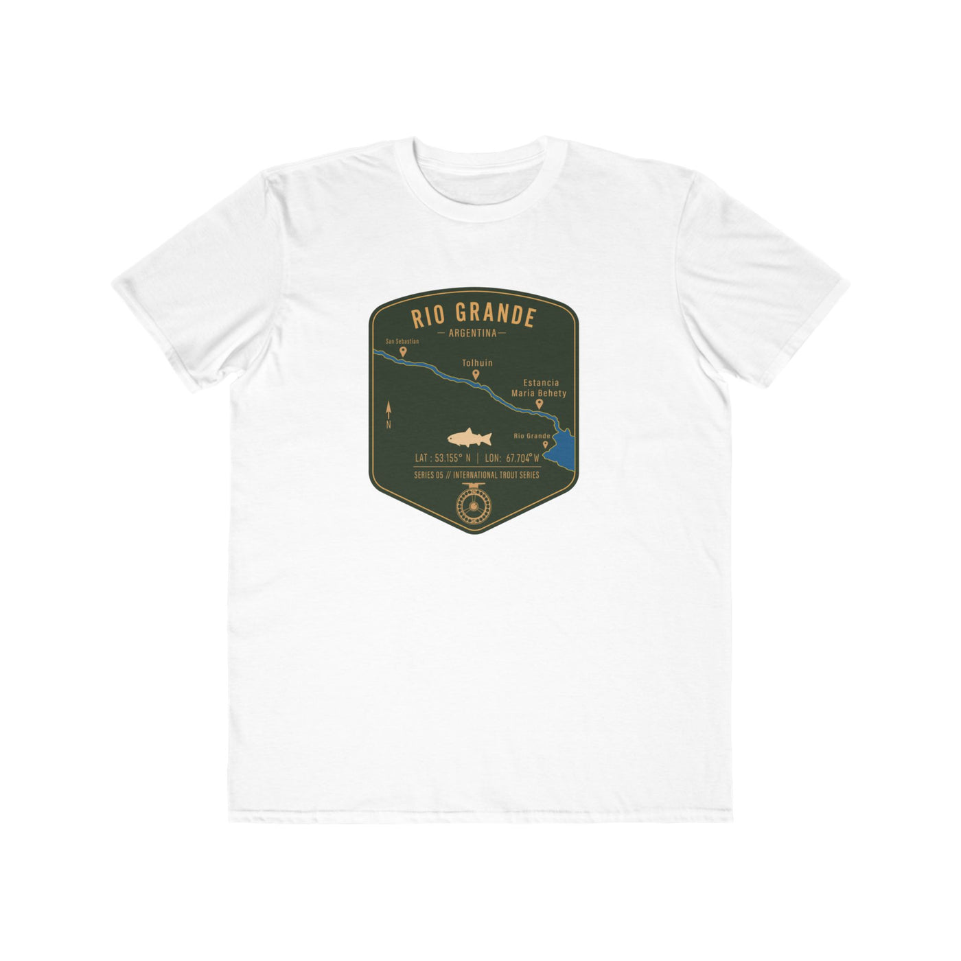 Global Series - Rio Grande Argentina Fishing Map | Lightweight Cotton Trout Tee