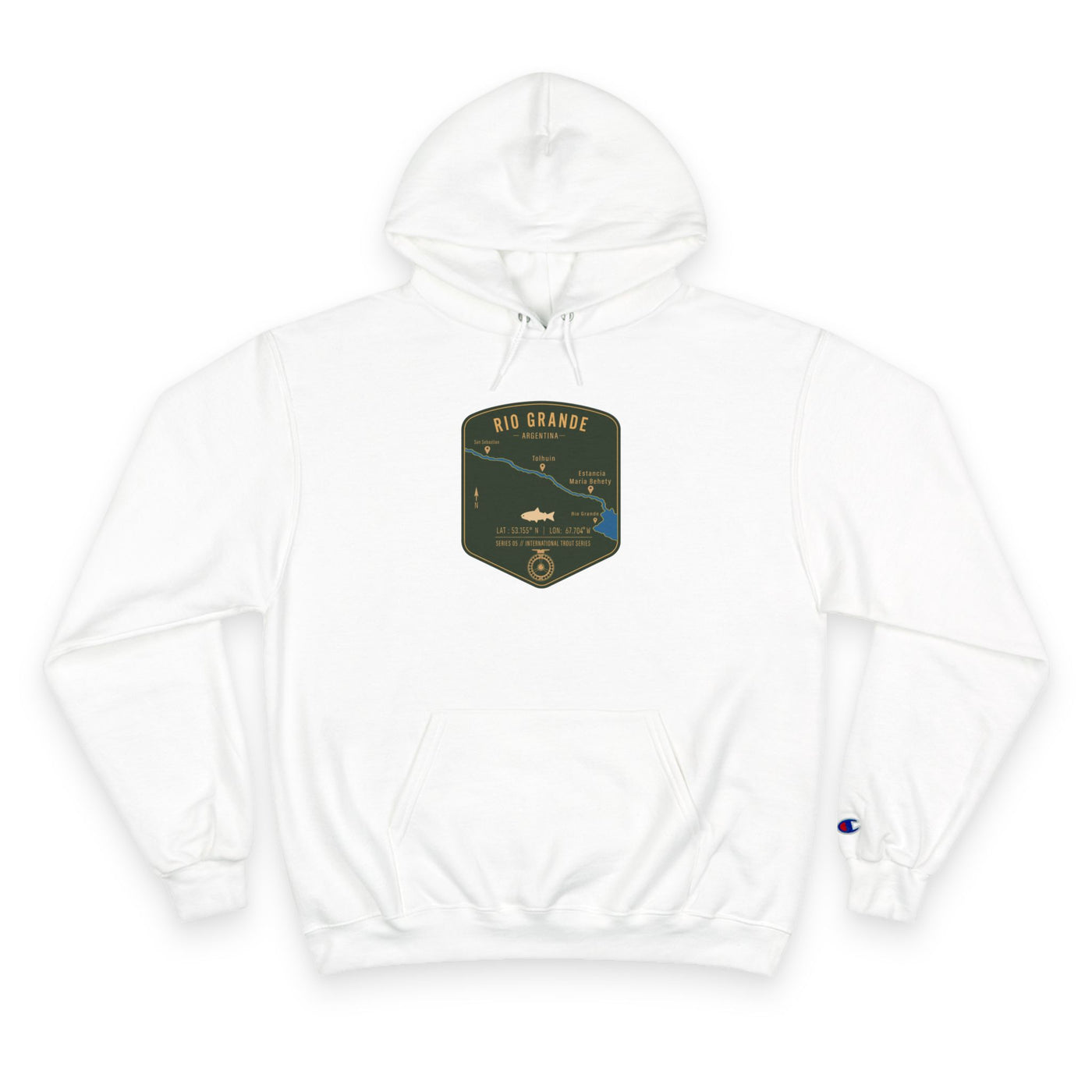 Global Series - Rio Grande River Argentina Patch Graphic Hoodie | Outdoor Adventure