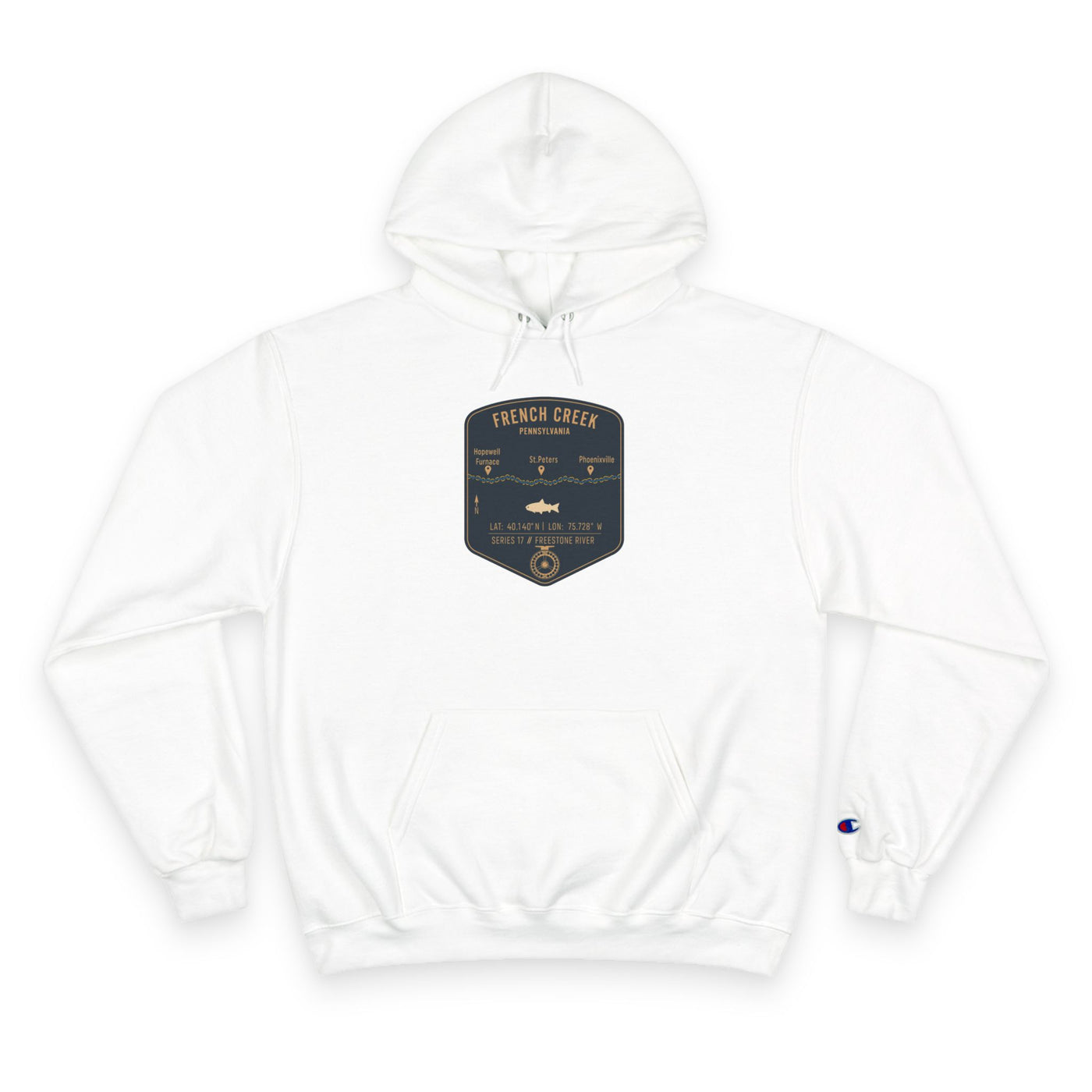French Creek Patch Graphic Hoodie | Outdoor Adventure