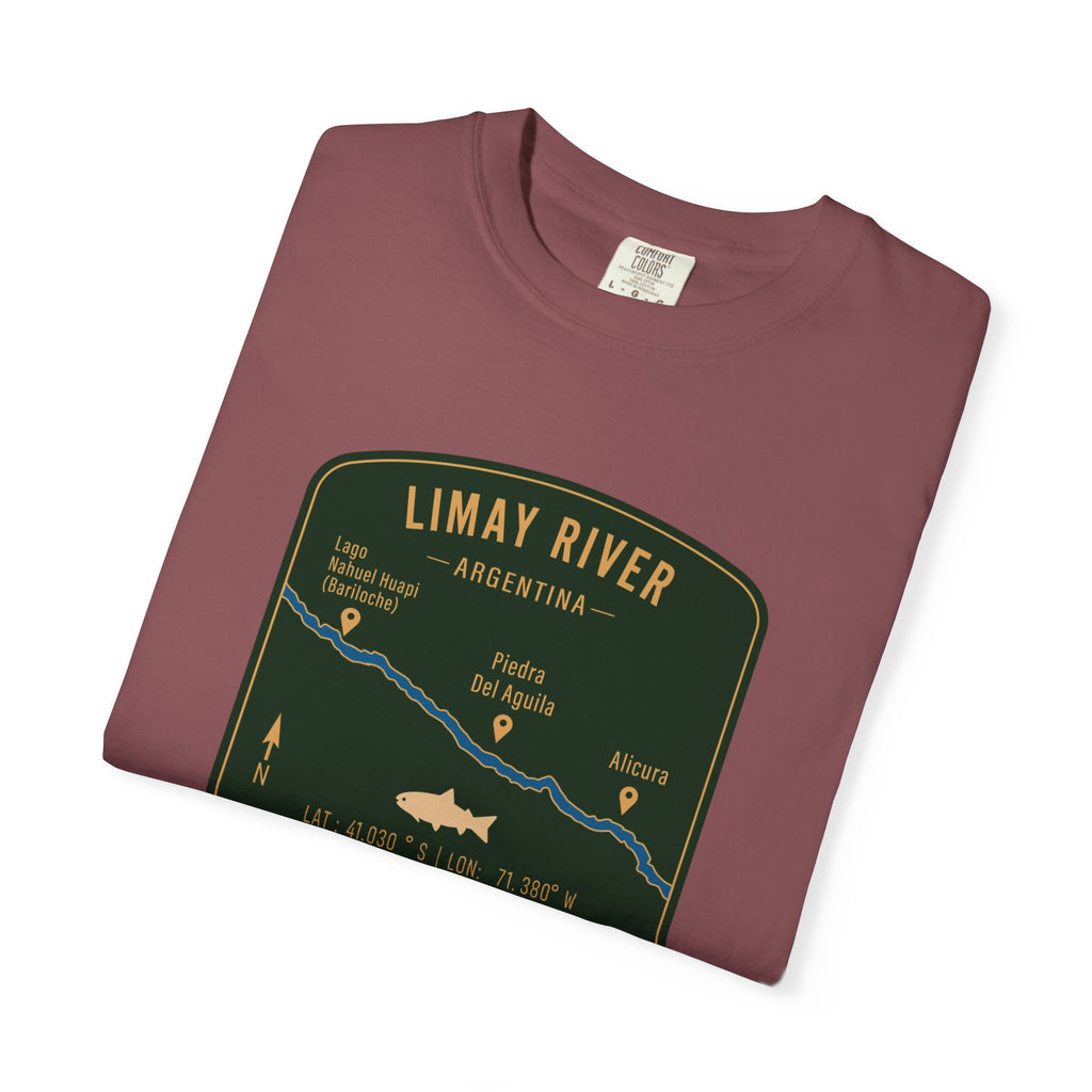 Global Series - Limay River Argentina Fishing Map | Rugged Cotton Trout Tee