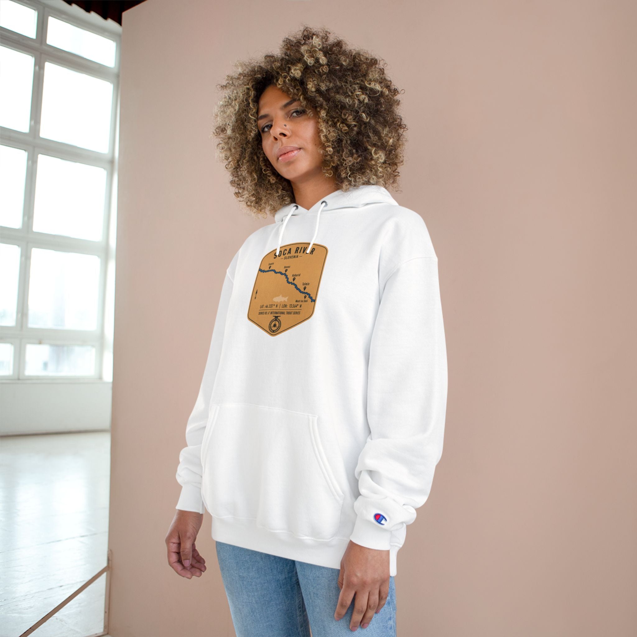 Global Series - Soca River Slovenia Patch Graphic Hoodie | Outdoor Adventure