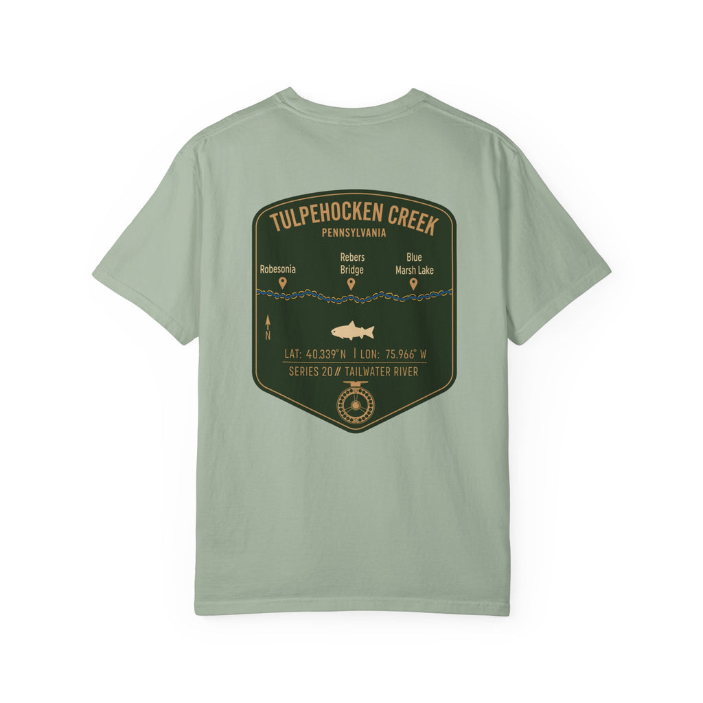Tulpehocken Creek Pennsylvania Fly Fishing T-Shirt - Vintage Tailwater Trout Angler Tee - Blue Marsh Lake & Rebers Bridge Gift