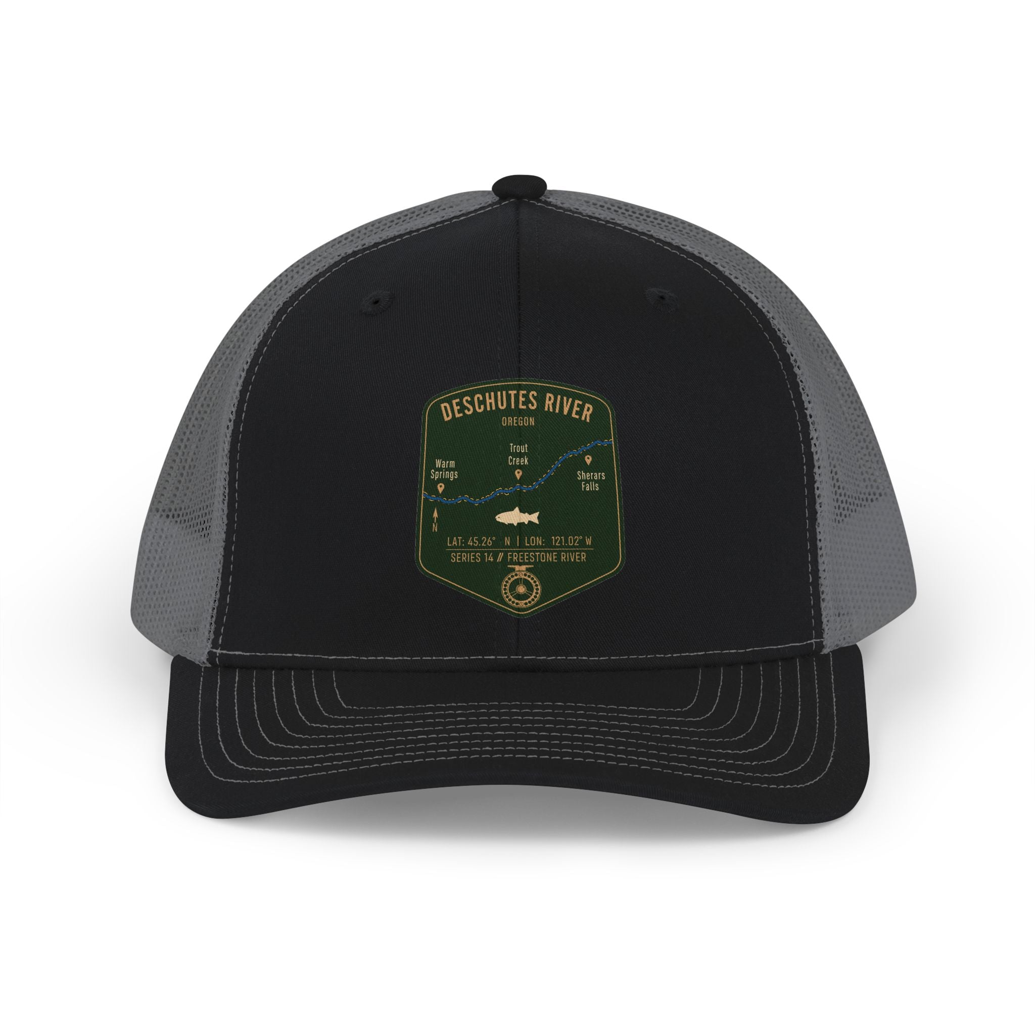 Deschutes River Fishing Map Trucker Hat | Richardson 112