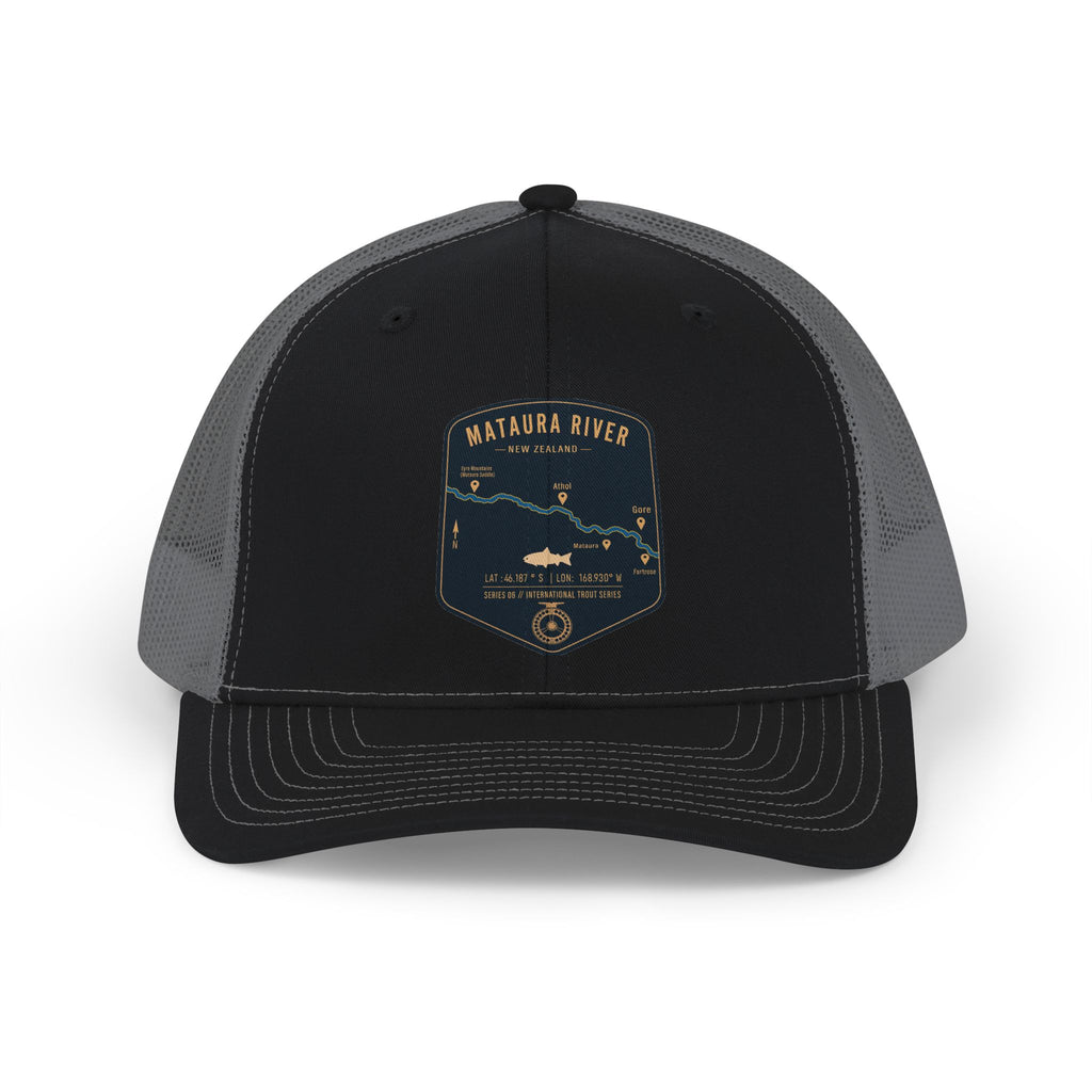 Global Series - Mataura River New Zealand Fishing Map Trucker Hat | Richardson 112