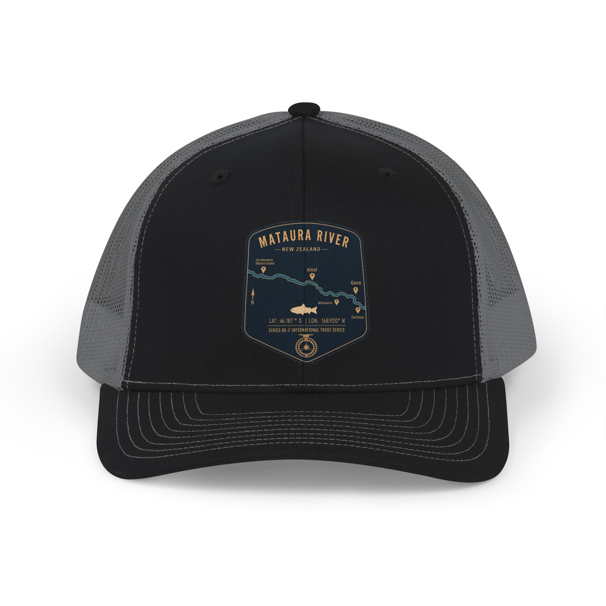 Global Series - Mataura River New Zealand Fishing Map Trucker Hat | Richardson 112