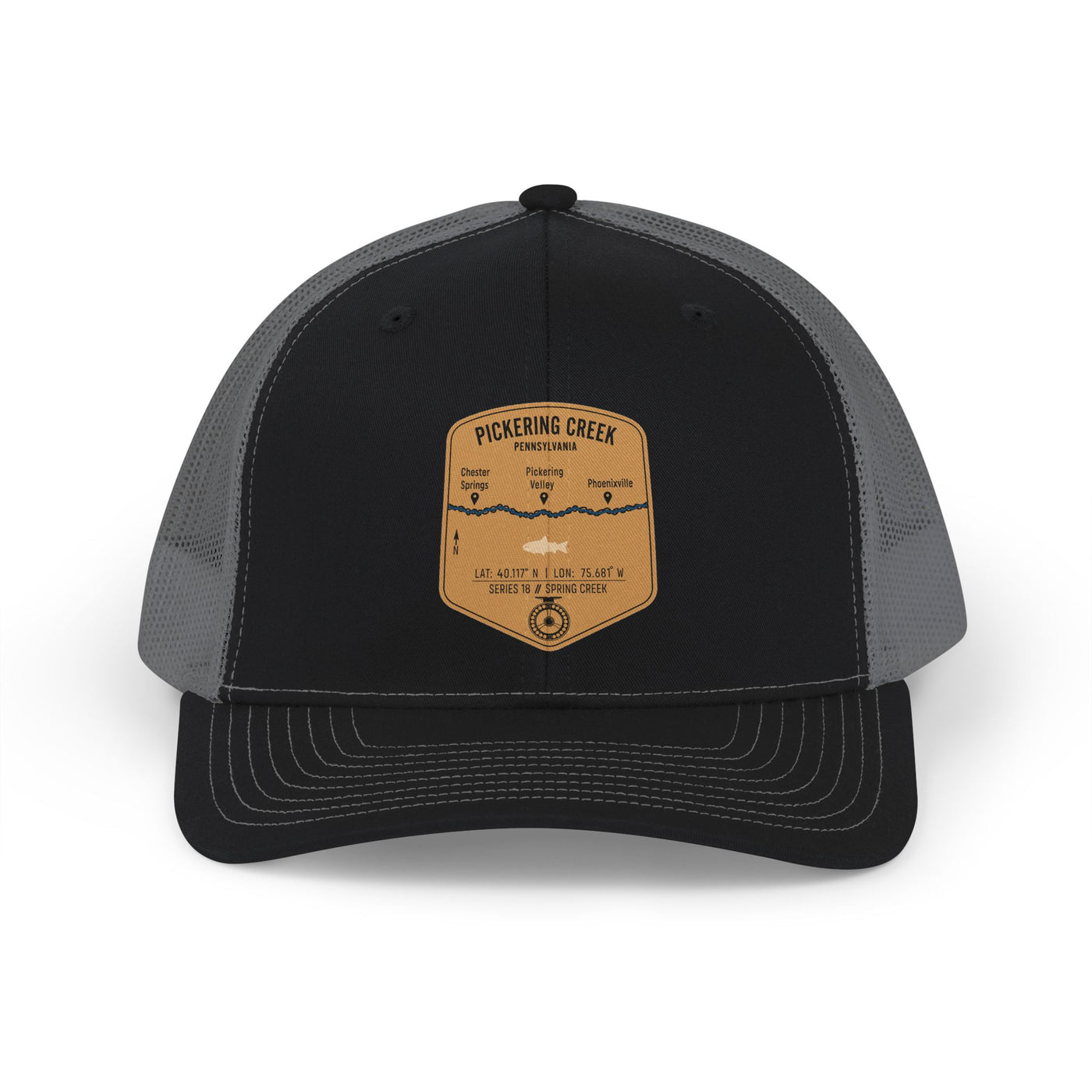 Pickering Creek Fishing Map Trucker Hat | Richardson 112