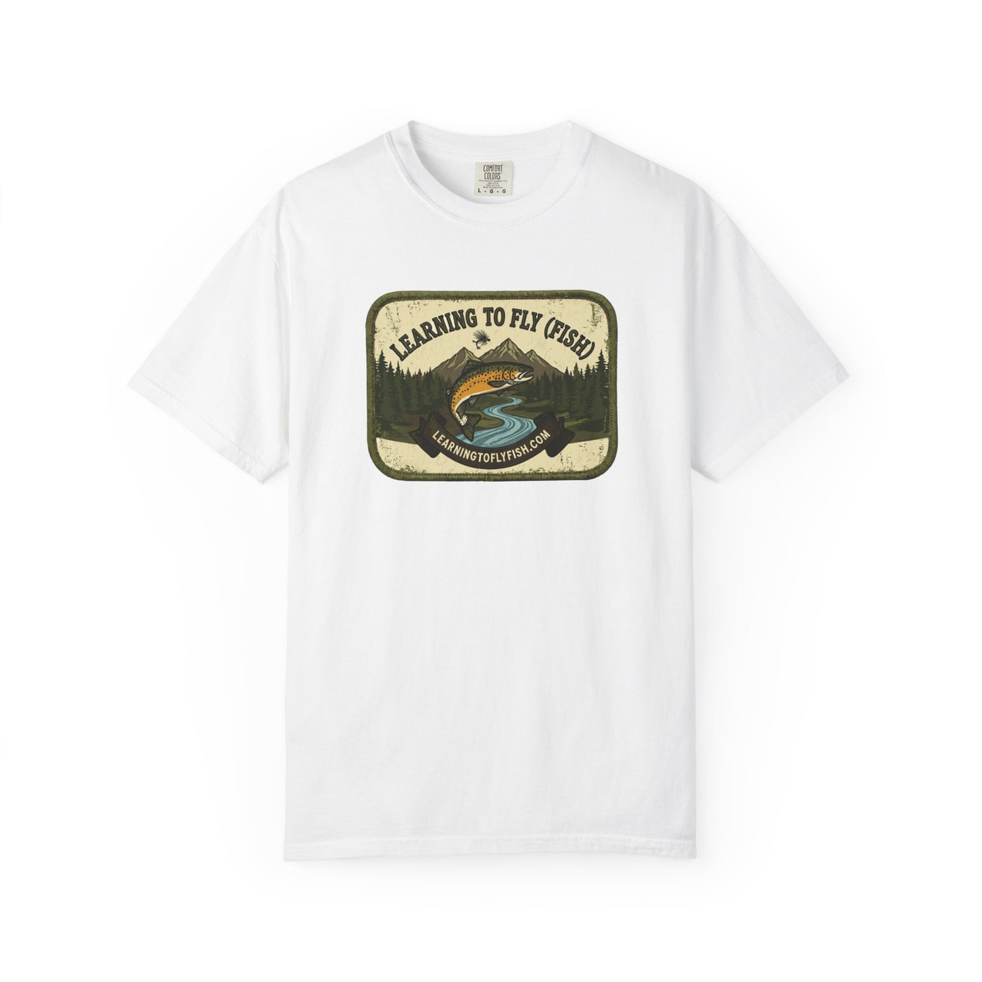 Learning to Fly (Fish) Map | Lightweight Cotton Trout Tee