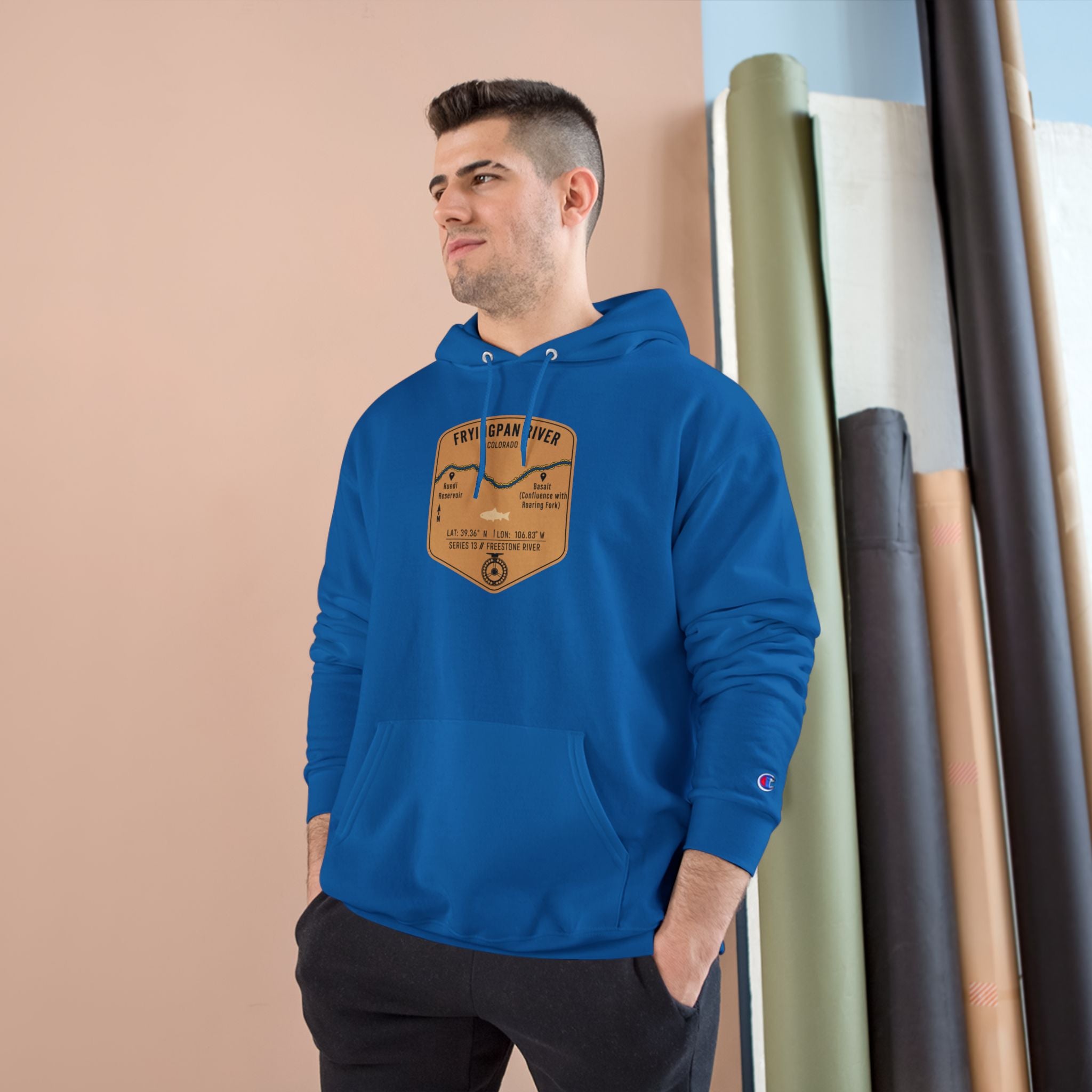 Fryingpan River Patch Graphic Hoodie | Outdoor Adventure