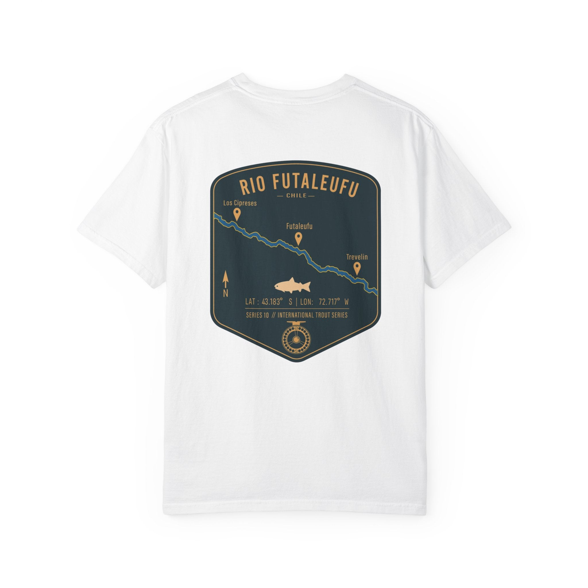 Rio Futaleufu Chile Fly Fishing T-Shirt - Patagonia International Trout Series Graphic Tee - Ultimate Gift for Anglers