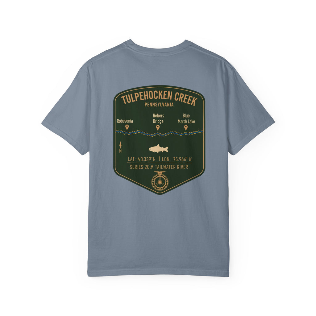 Tulpehocken Creek Pennsylvania Fly Fishing T-Shirt - Vintage Tailwater Trout Angler Tee - Blue Marsh Lake & Rebers Bridge Gift