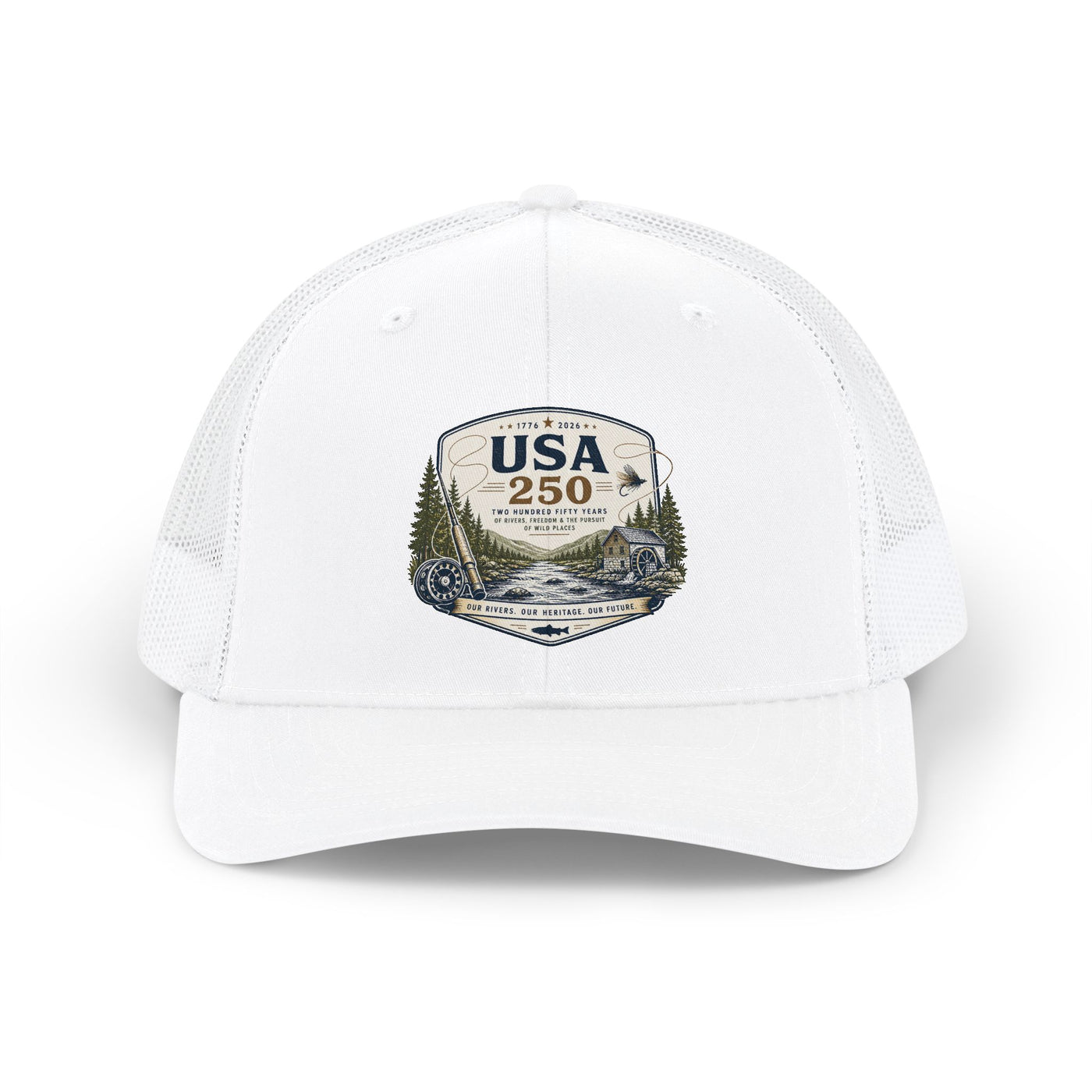 USA 250 River Heritage Trucker Hat | Light Color Badge | Richardson 112