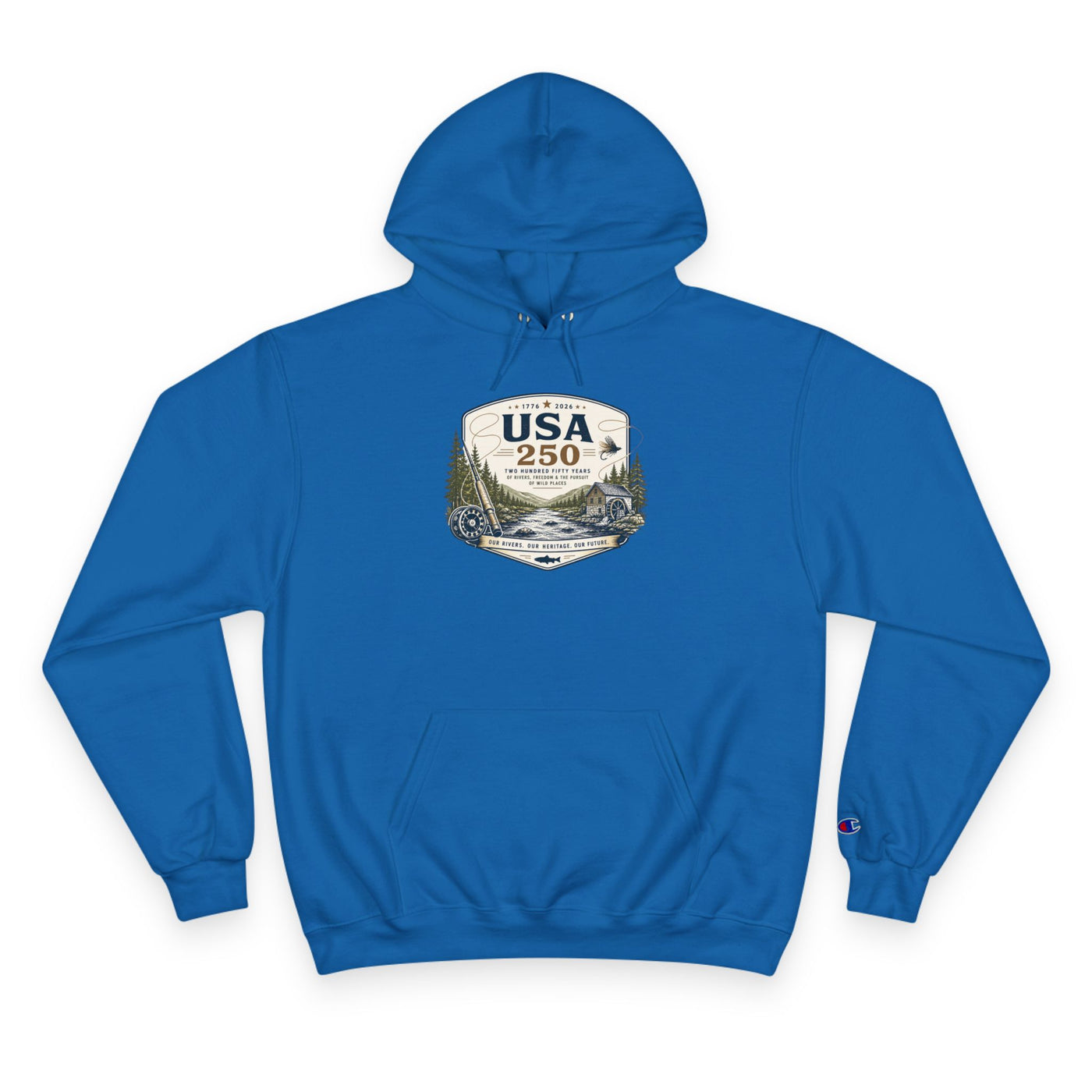 USA 250 River Heritage | Light Color Badge Graphic Hoodie