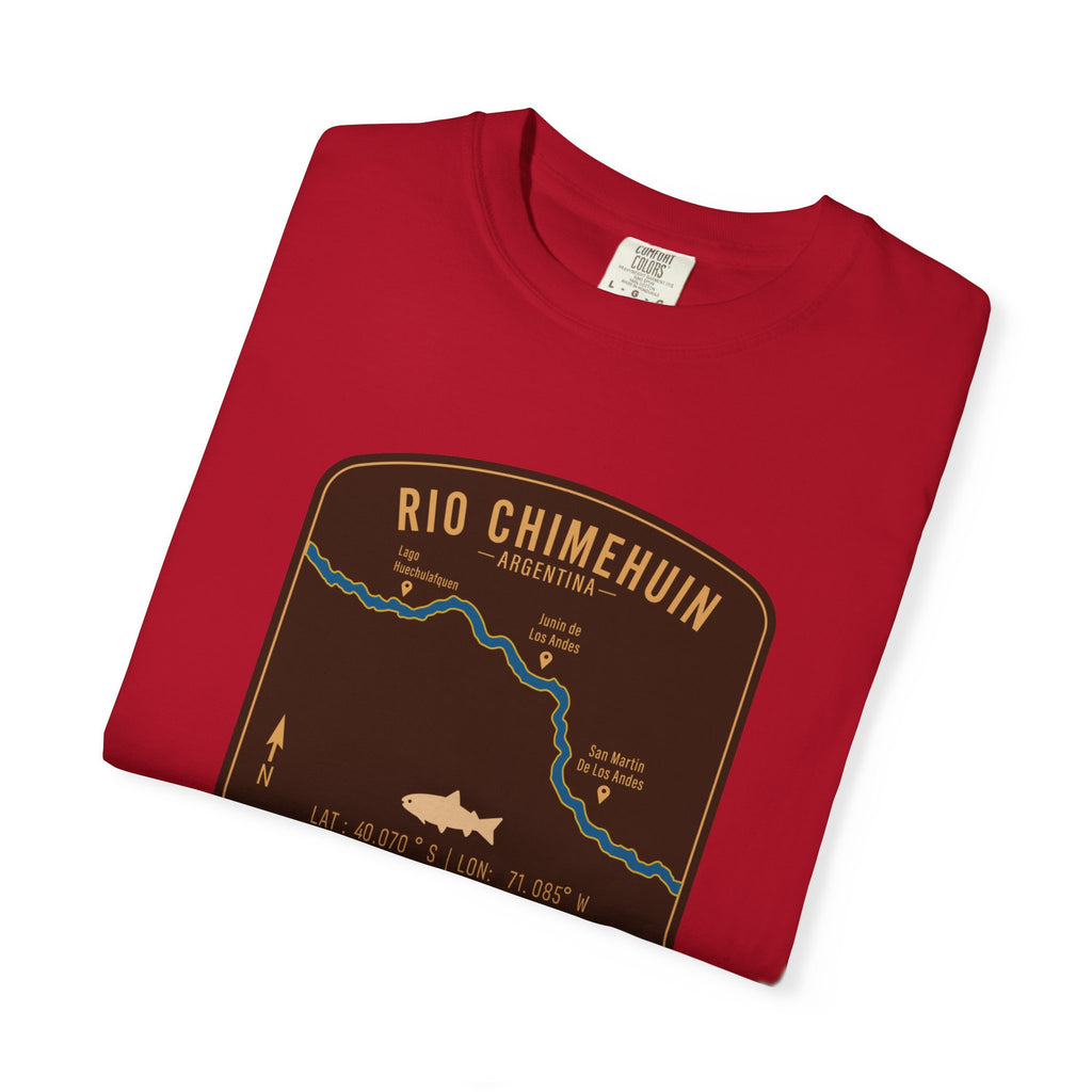 Global Series - Chimehuin River Argentina Fishing Map | Rugged Cotton Trout Tee