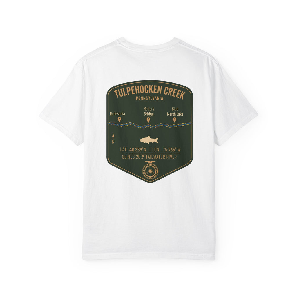 Tulpehocken Creek Pennsylvania Fly Fishing T-Shirt - Vintage Tailwater Trout Angler Tee - Blue Marsh Lake & Rebers Bridge Gift
