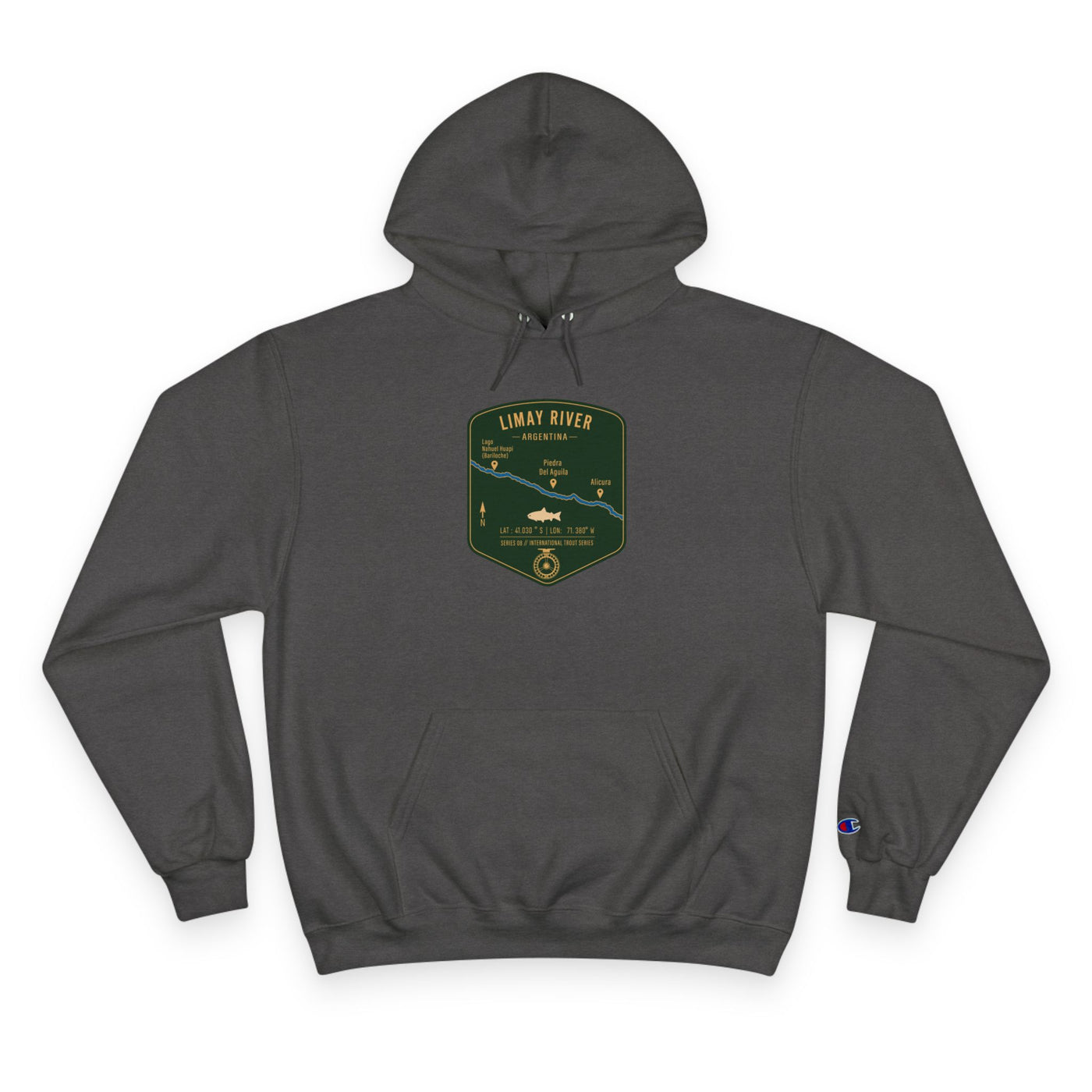 Global Series - Limay River Argentina Patch Graphic Hoodie | Outdoor Adventure