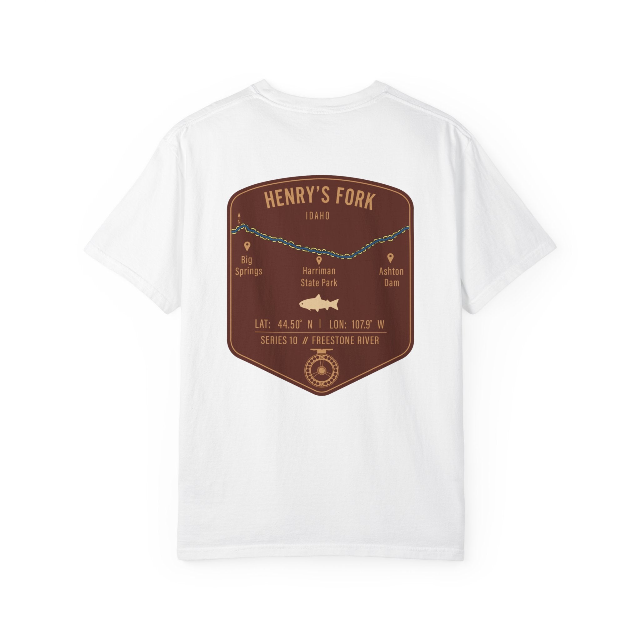 Henry's Fork Idaho Fly Fishing T-Shirt - Premium Vintage Angler Gift & Outdoor Adventure Tee