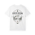 Oregon - State Fly Fishing Badge — Rugged Cotton Tee
