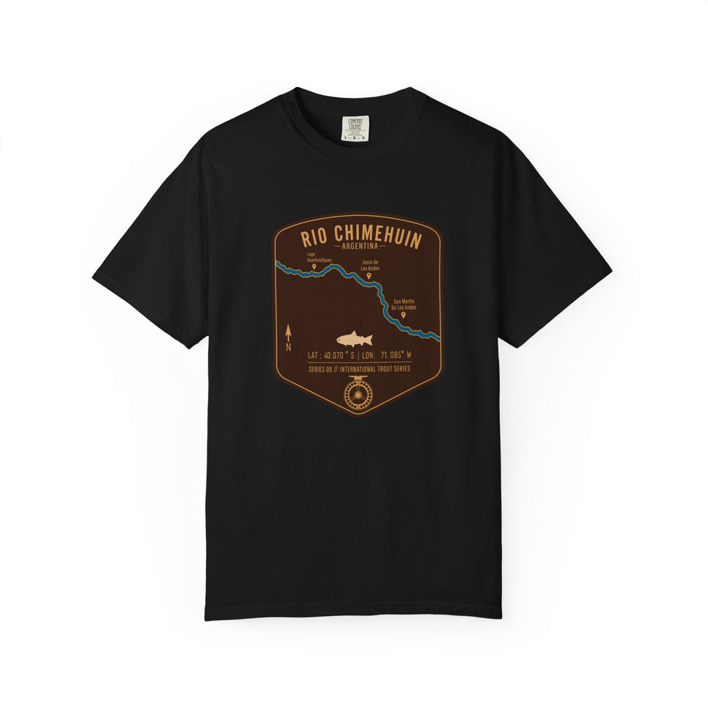 Global Series - Chimehuin River Argentina Fishing Map | Rugged Cotton Trout Tee
