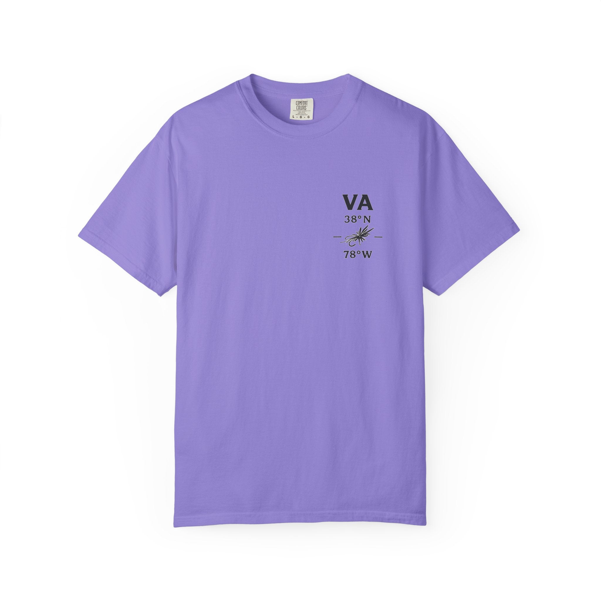 Virginia - State Fly Fishing Badge — Rugged Cotton Tee