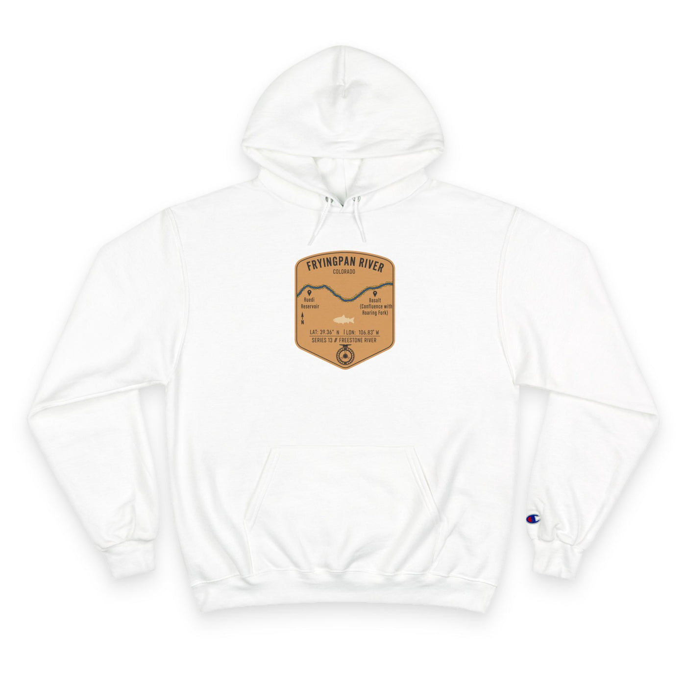 Fryingpan River Patch Graphic Hoodie | Outdoor Adventure