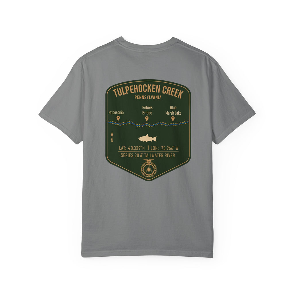 Tulpehocken Creek Pennsylvania Fly Fishing T-Shirt - Vintage Tailwater Trout Angler Tee - Blue Marsh Lake & Rebers Bridge Gift