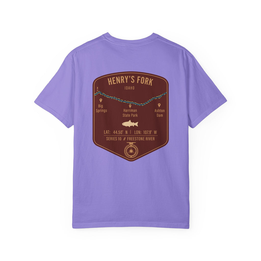 Henry's Fork Idaho Fly Fishing T-Shirt - Premium Vintage Angler Gift & Outdoor Adventure Tee