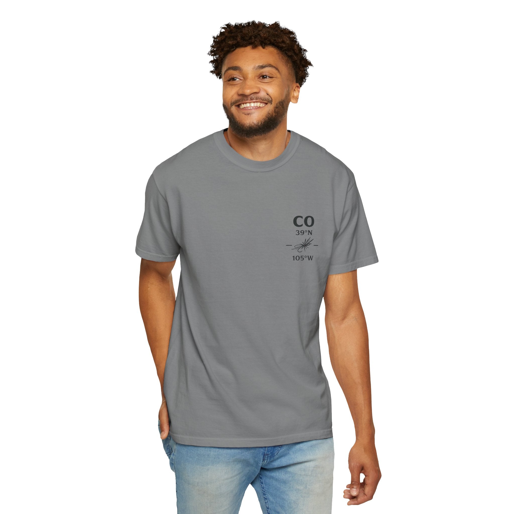 Colorado - State Fly Fishing Badge — Rugged Cotton Tee