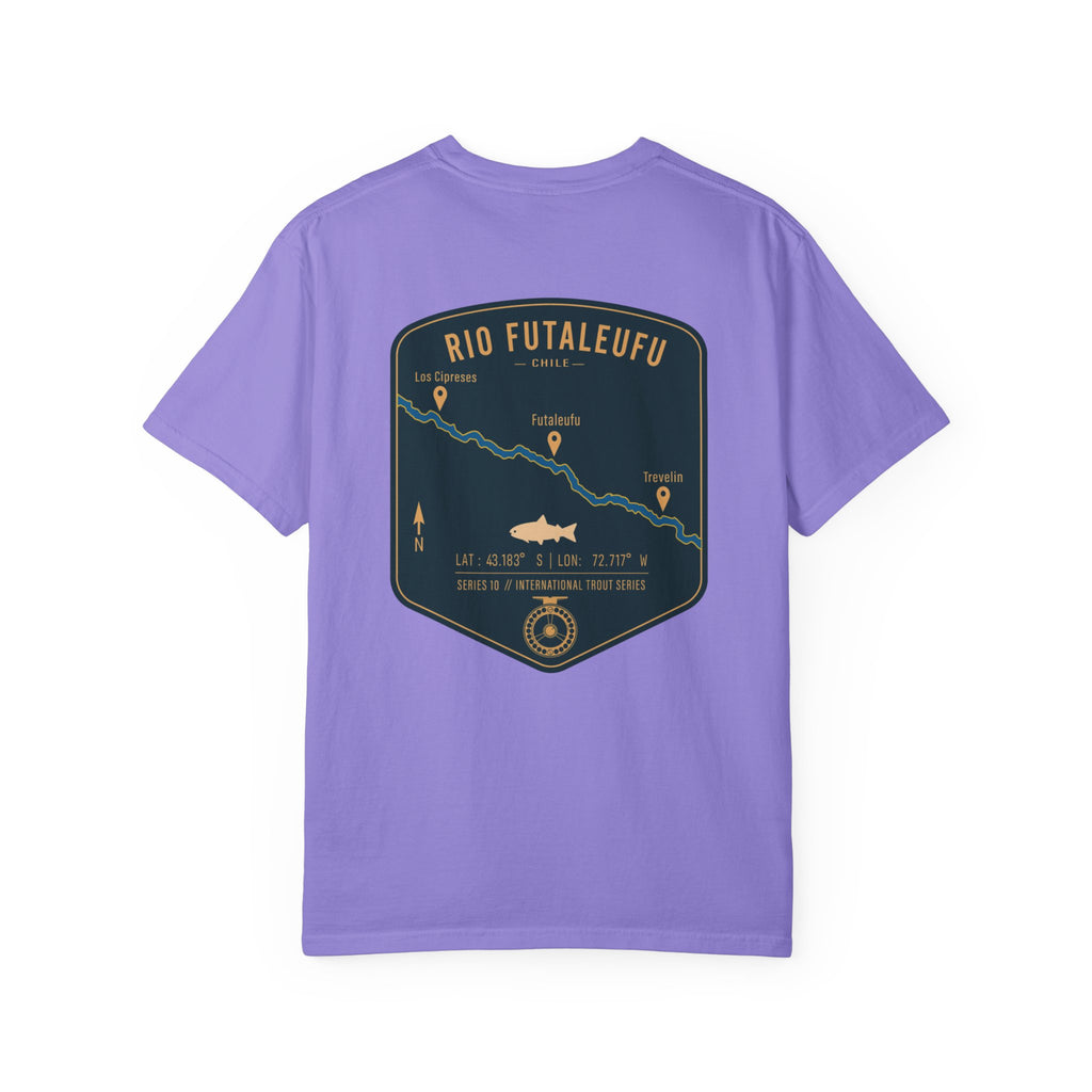 Rio Futaleufu Chile Fly Fishing T-Shirt - Patagonia International Trout Series Graphic Tee - Ultimate Gift for Anglers