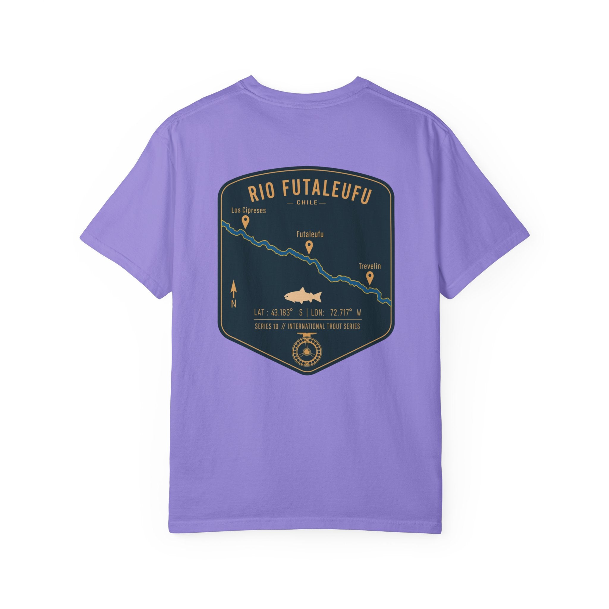 Rio Futaleufu Chile Fly Fishing T-Shirt - Patagonia International Trout Series Graphic Tee - Ultimate Gift for Anglers