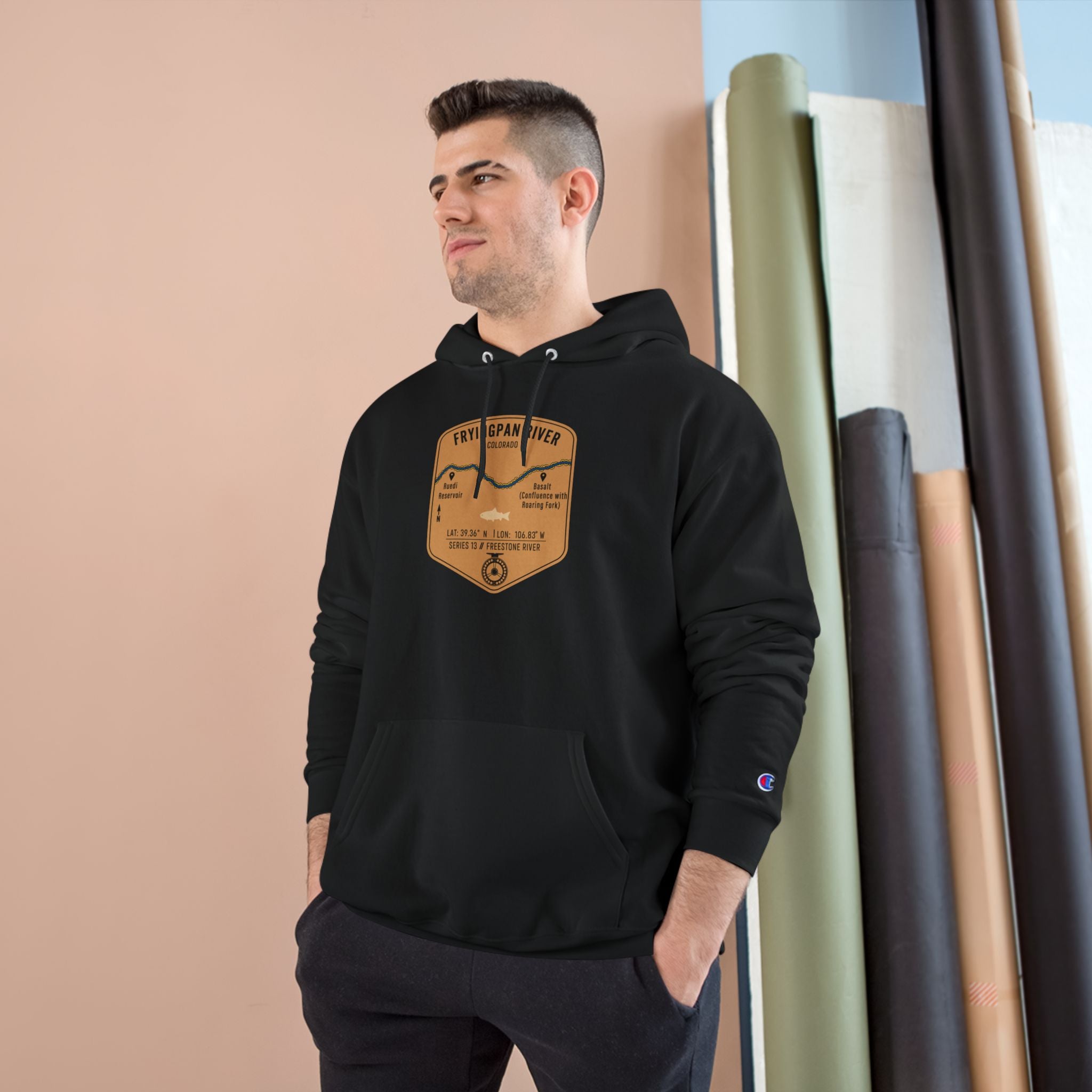 Fryingpan River Patch Graphic Hoodie | Outdoor Adventure