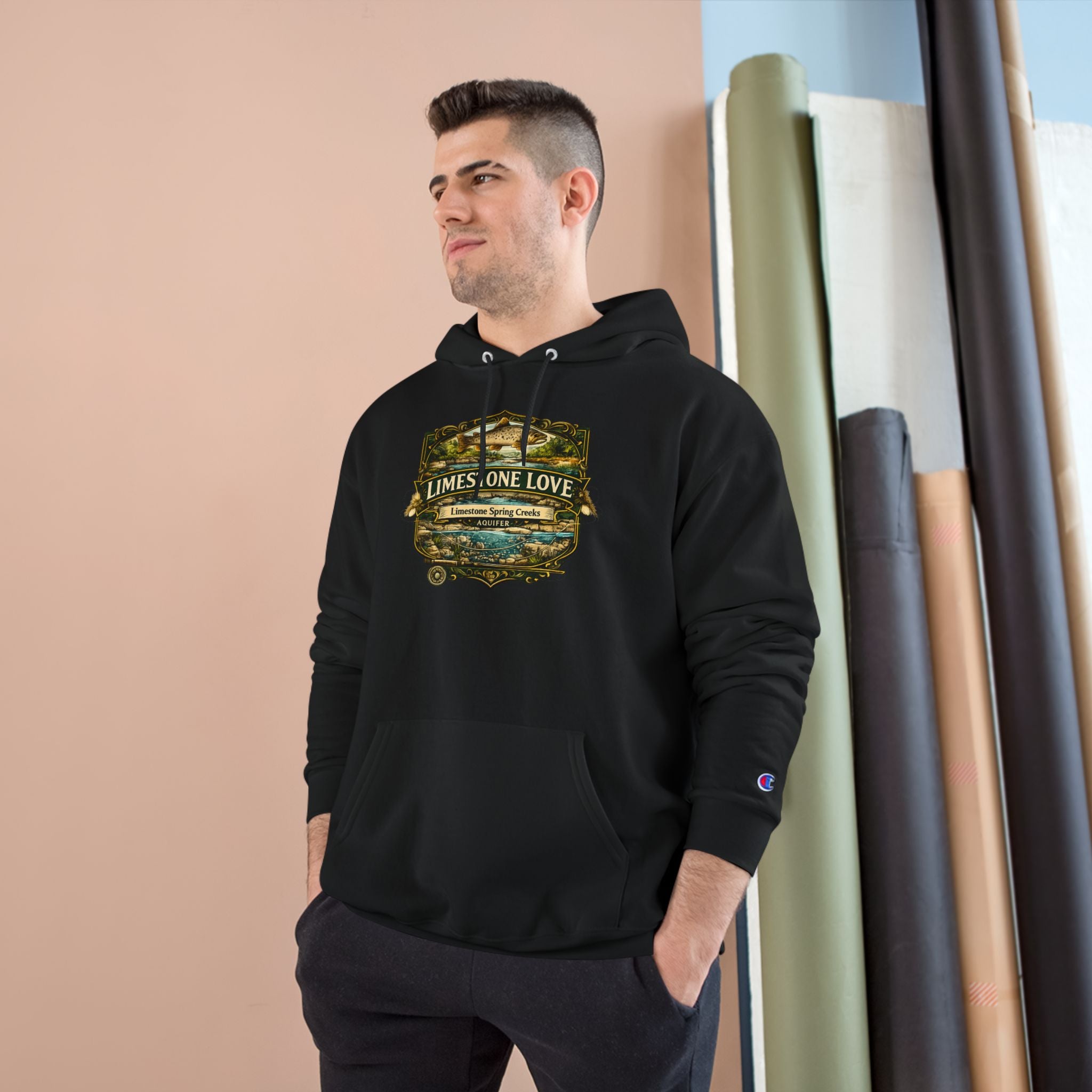 Limestone Love Patch Graphic Hoodie | Outdoor Adventure