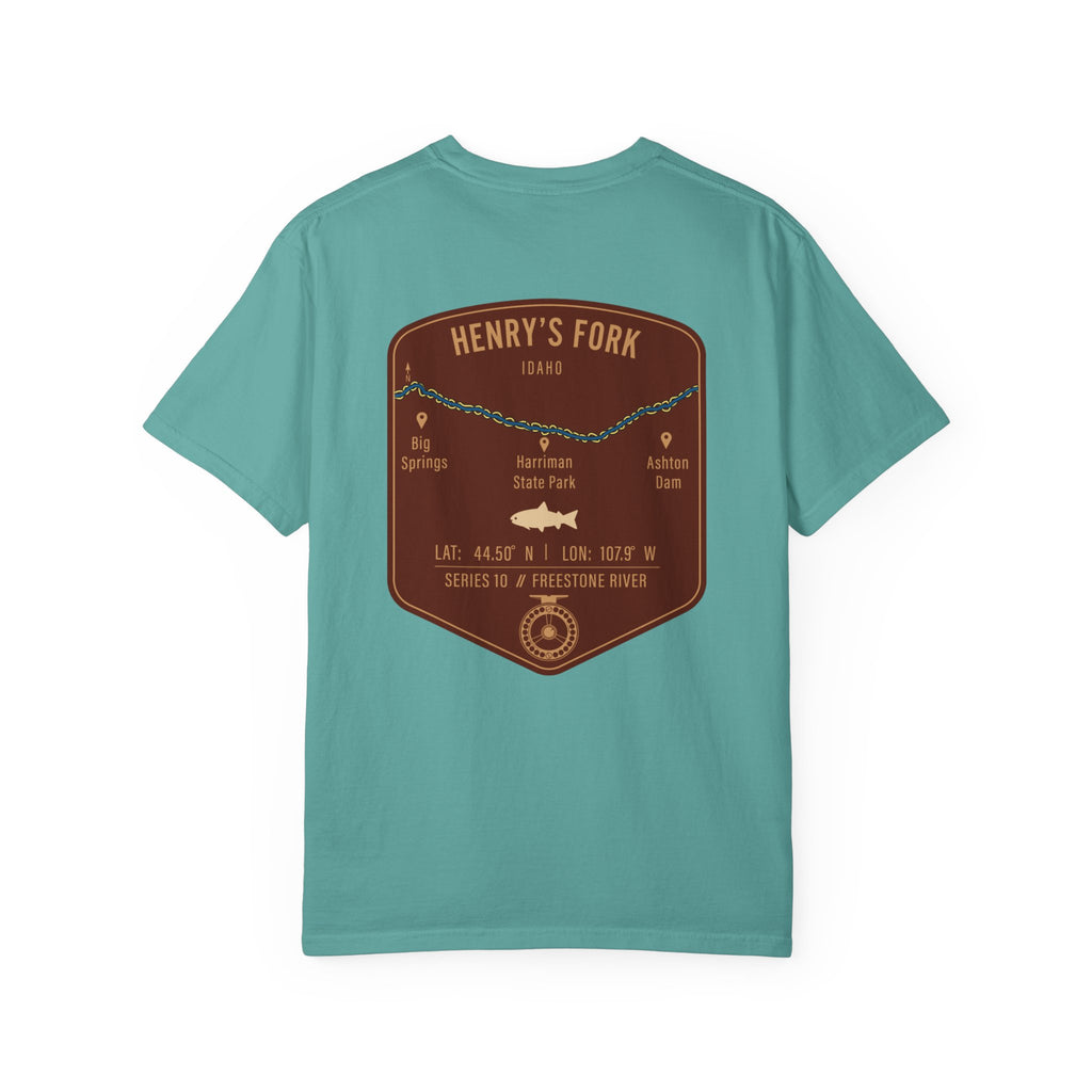 Henry's Fork Idaho Fly Fishing T-Shirt - Premium Vintage Angler Gift & Outdoor Adventure Tee