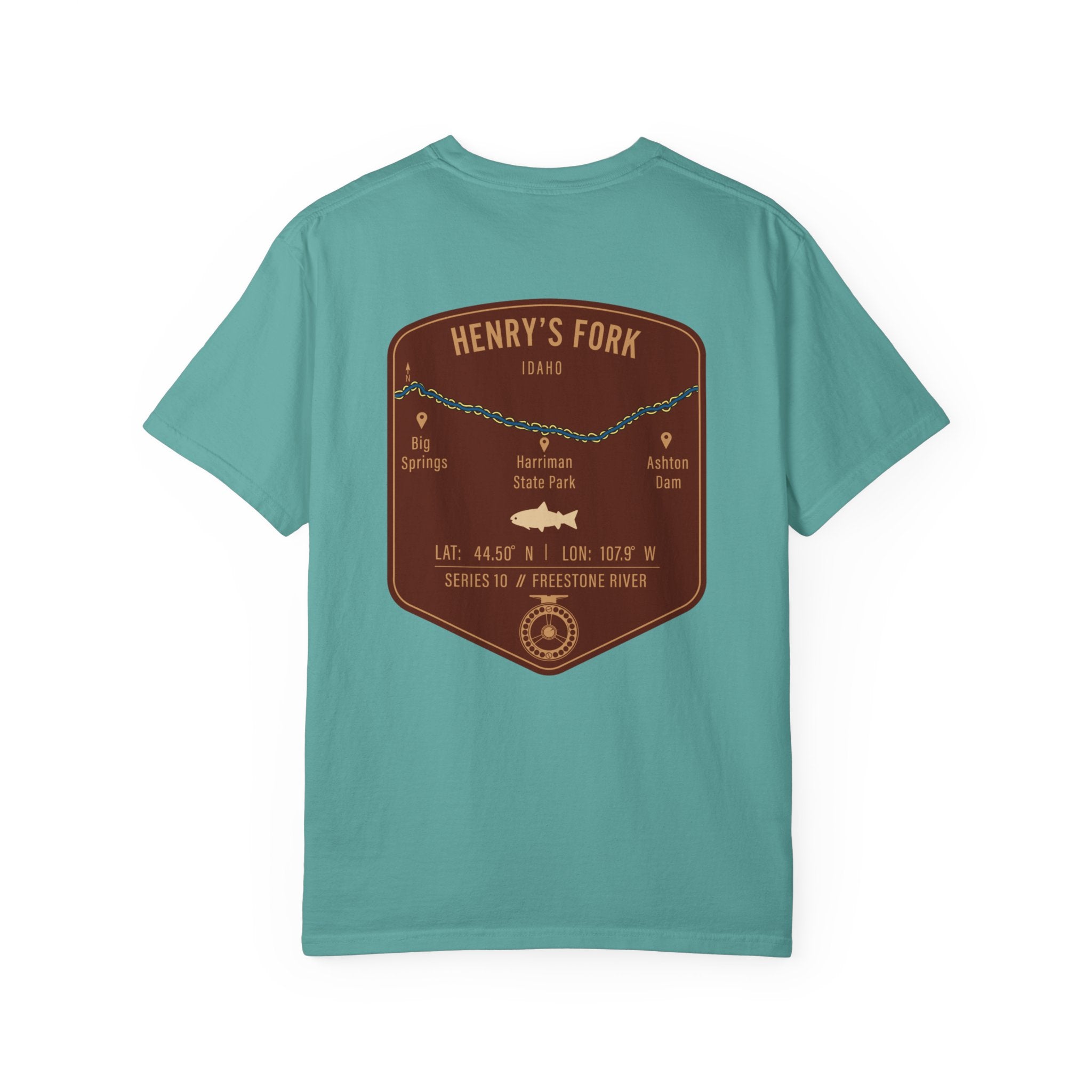 Henry's Fork Idaho Fly Fishing T-Shirt - Premium Vintage Angler Gift & Outdoor Adventure Tee