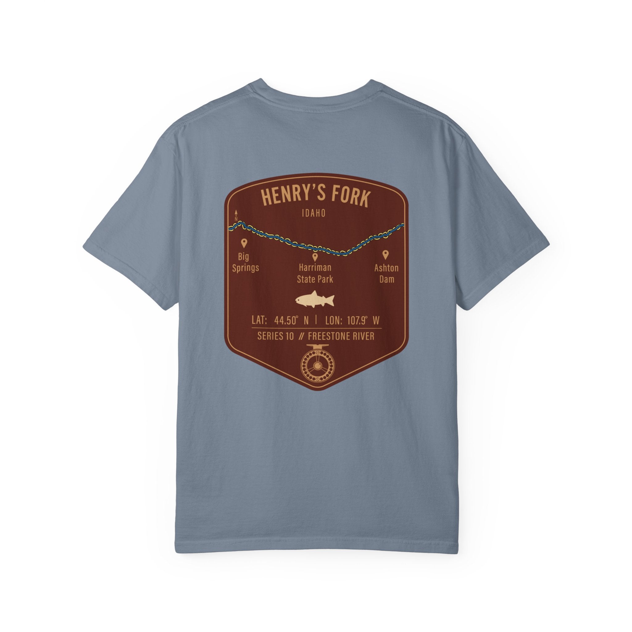 Henry's Fork Idaho Fly Fishing T-Shirt - Premium Vintage Angler Gift & Outdoor Adventure Tee