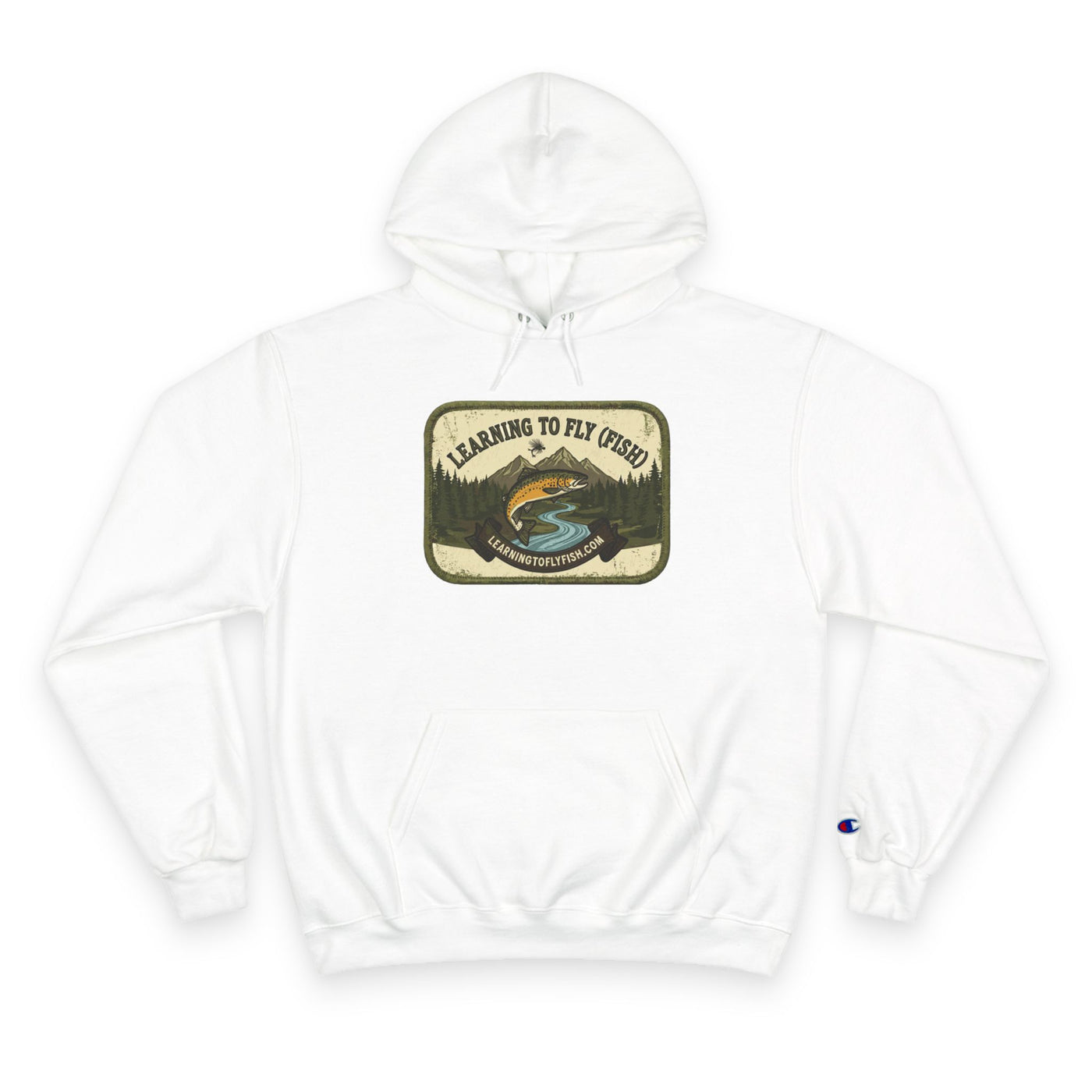 Learning to Fly (Fish) Patch Graphic Hoodie | Outdoor Adventure