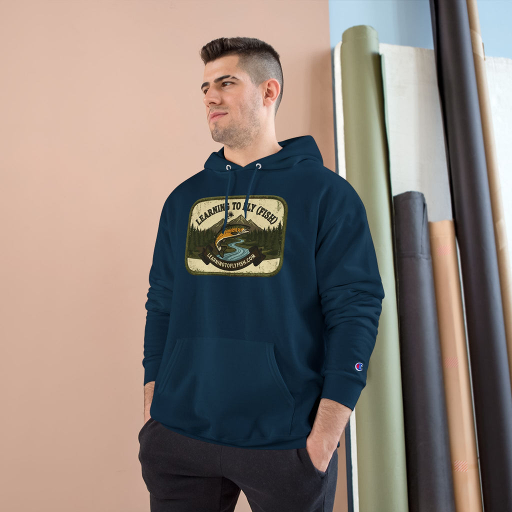 Learning to Fly (Fish) Patch Graphic Hoodie | Outdoor Adventure