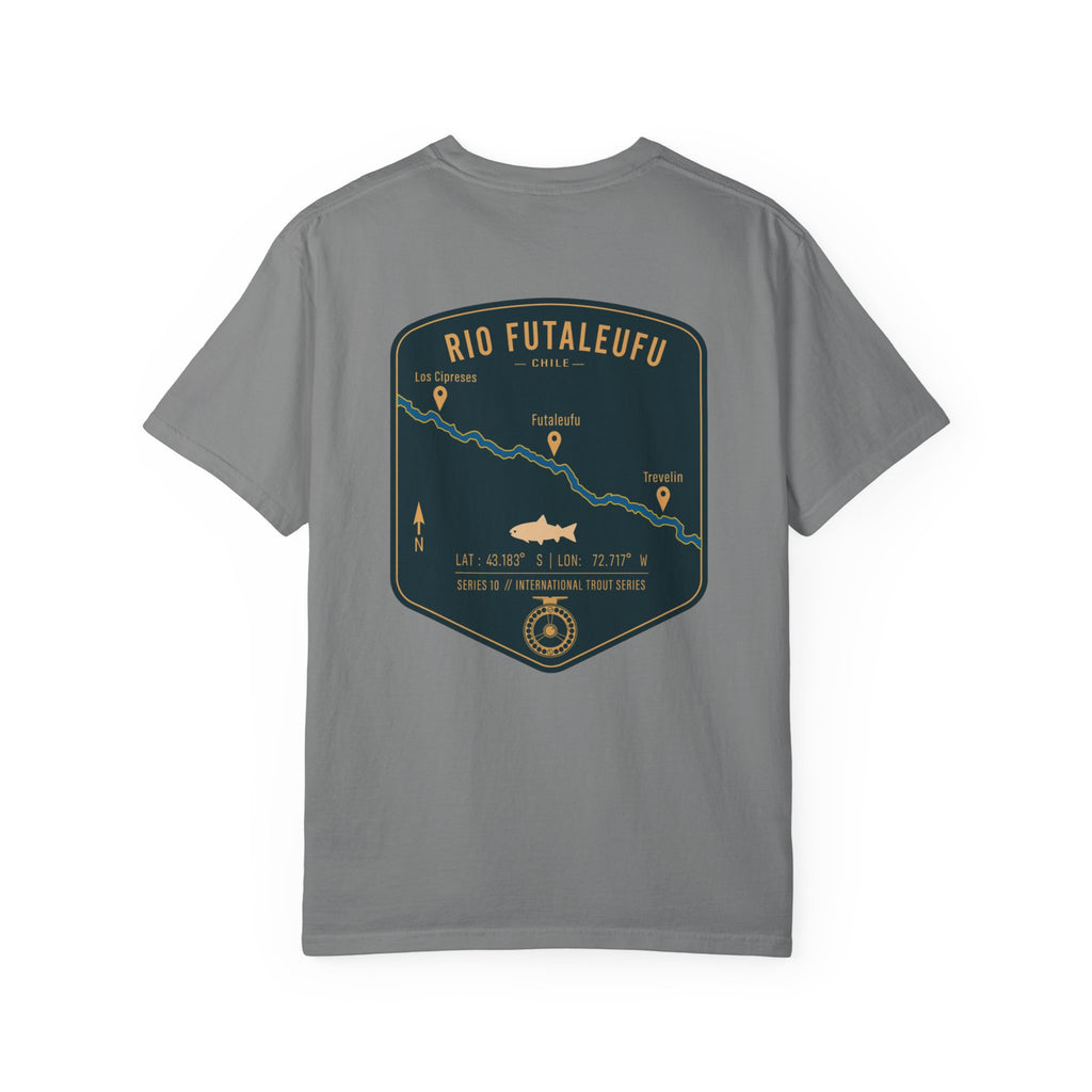 Rio Futaleufu Chile Fly Fishing T-Shirt - Patagonia International Trout Series Graphic Tee - Ultimate Gift for Anglers
