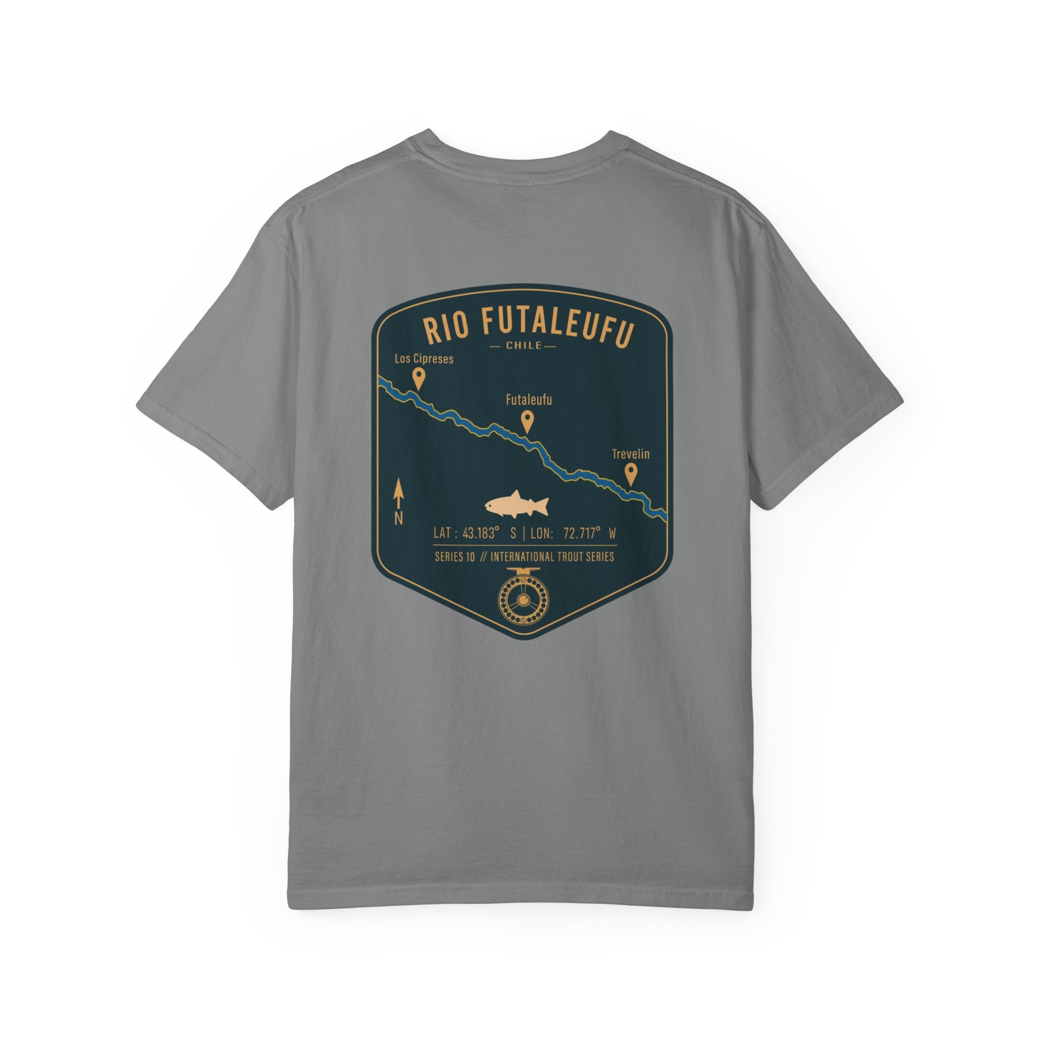Rio Futaleufu Chile Fly Fishing T-Shirt - Patagonia International Trout Series Graphic Tee - Ultimate Gift for Anglers
