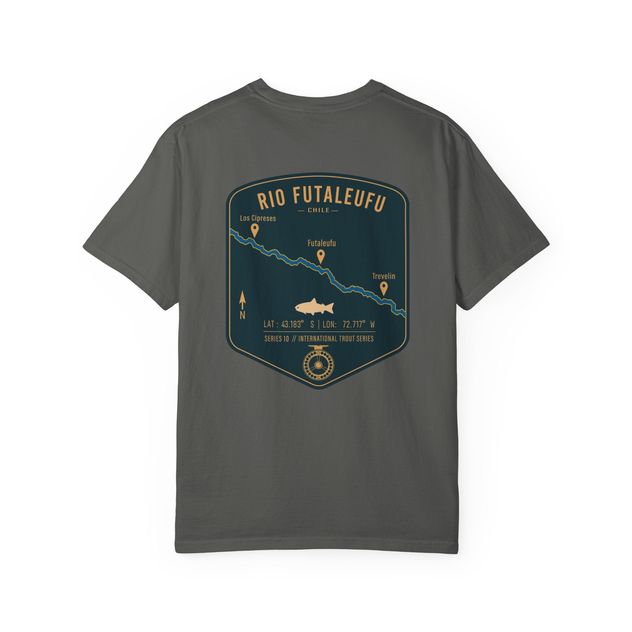 Rio Futaleufu Chile Fly Fishing T-Shirt - Patagonia International Trout Series Graphic Tee - Ultimate Gift for Anglers